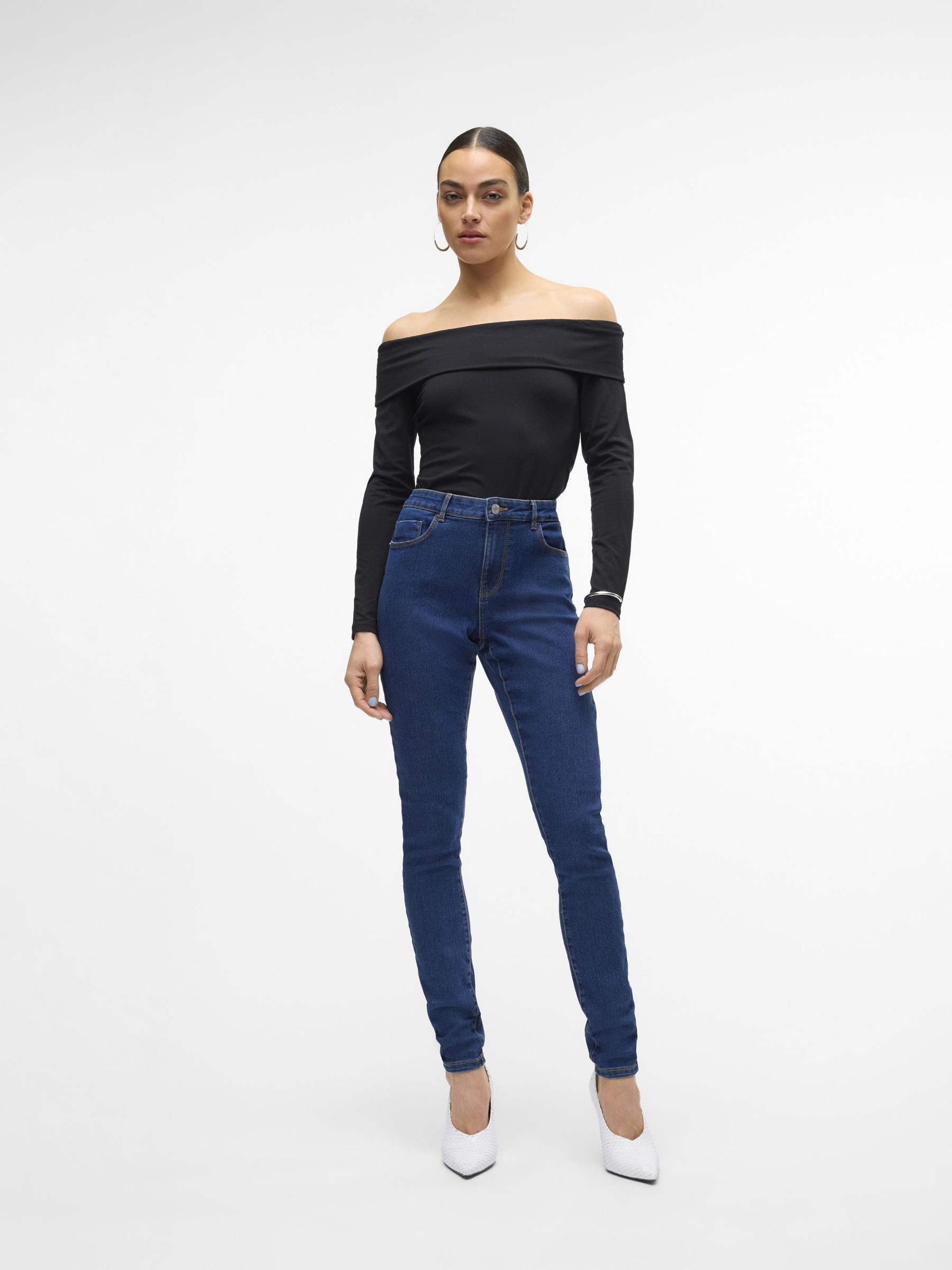 Vero Moda Skinny fit jeans VMELLY MR SKINNY JEANS BLUE NOOS