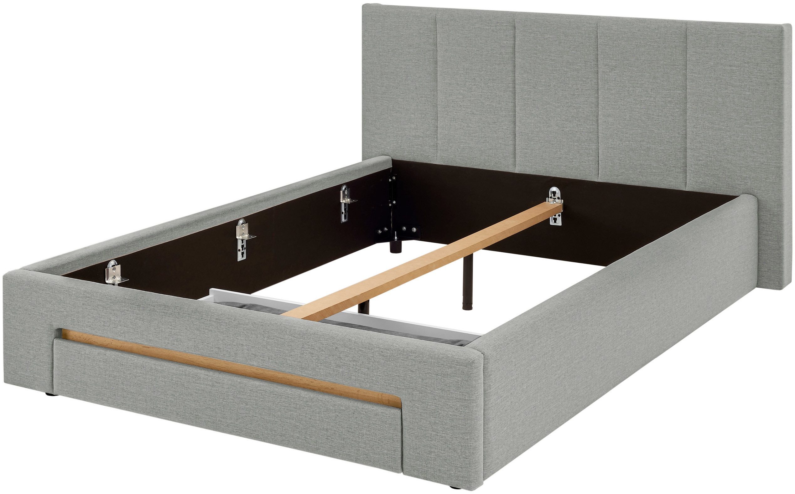 INOSIGN Gestoffeerd bed CiTY/GiRON, bedframe met bedlade, gestoffeerd opbergbed met hondenbed of opberglade, bekleding van corduroy of linnenlook