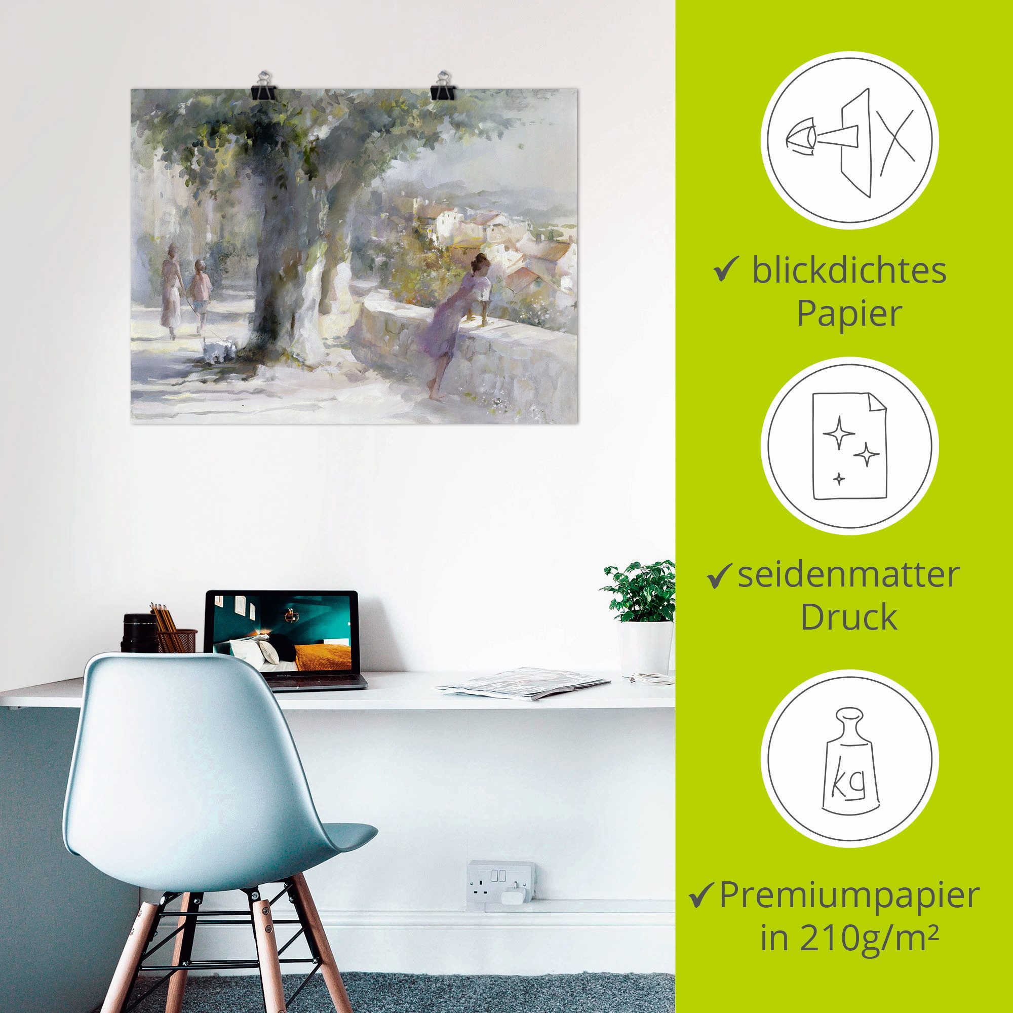 Artland Artprint Fluisterende wind als artprint op linnen, poster in verschillende formaten maten