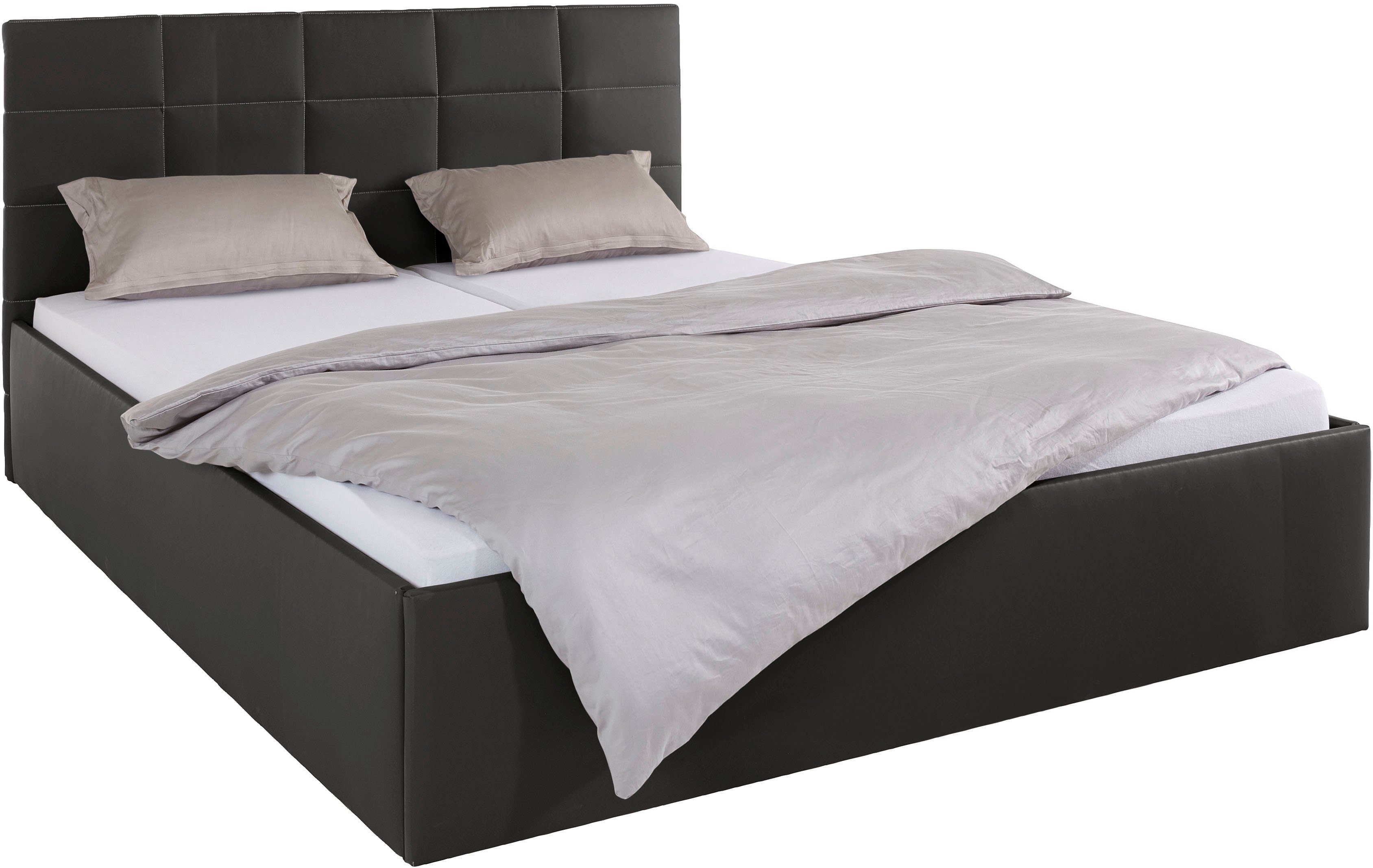 Westfalia Polsterbetten Gestoffeerd bed met bedkist bij uitvoering met matras, in 2 hoogten