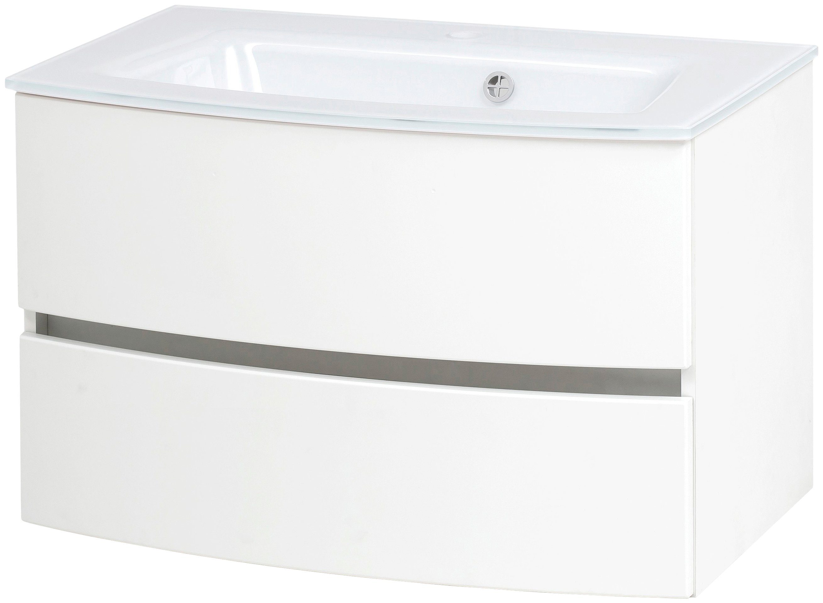 welltime Wastafelonderkast Kaunas Breedte 80 cm, met soft-closetechniek functie wastafelmeubels wit