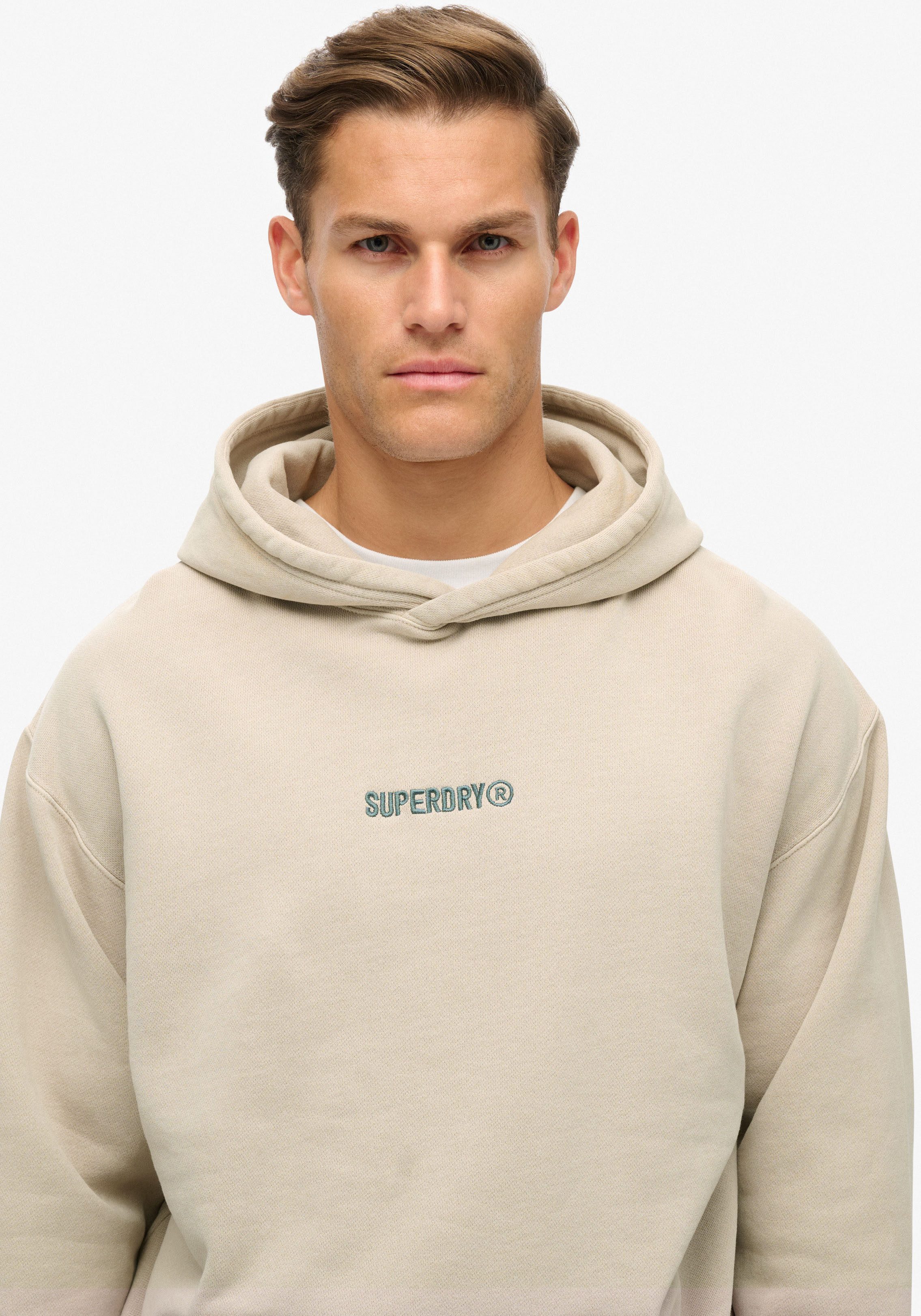 Superdry Hoodie MICRO LOGO GRAPHIC LOOSE HOOD
