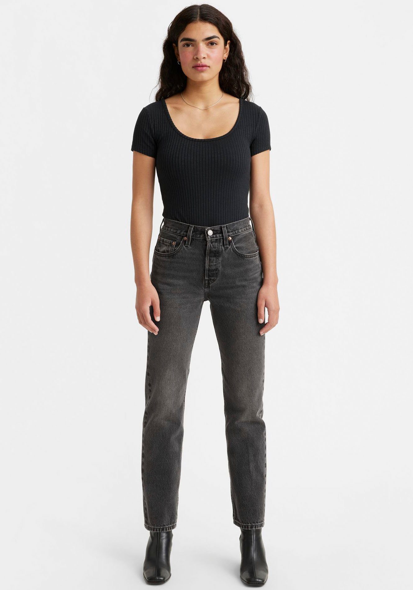 Levi's 5-pocket jeans 501 Long 501 collection dames jeans maat 32 zwart