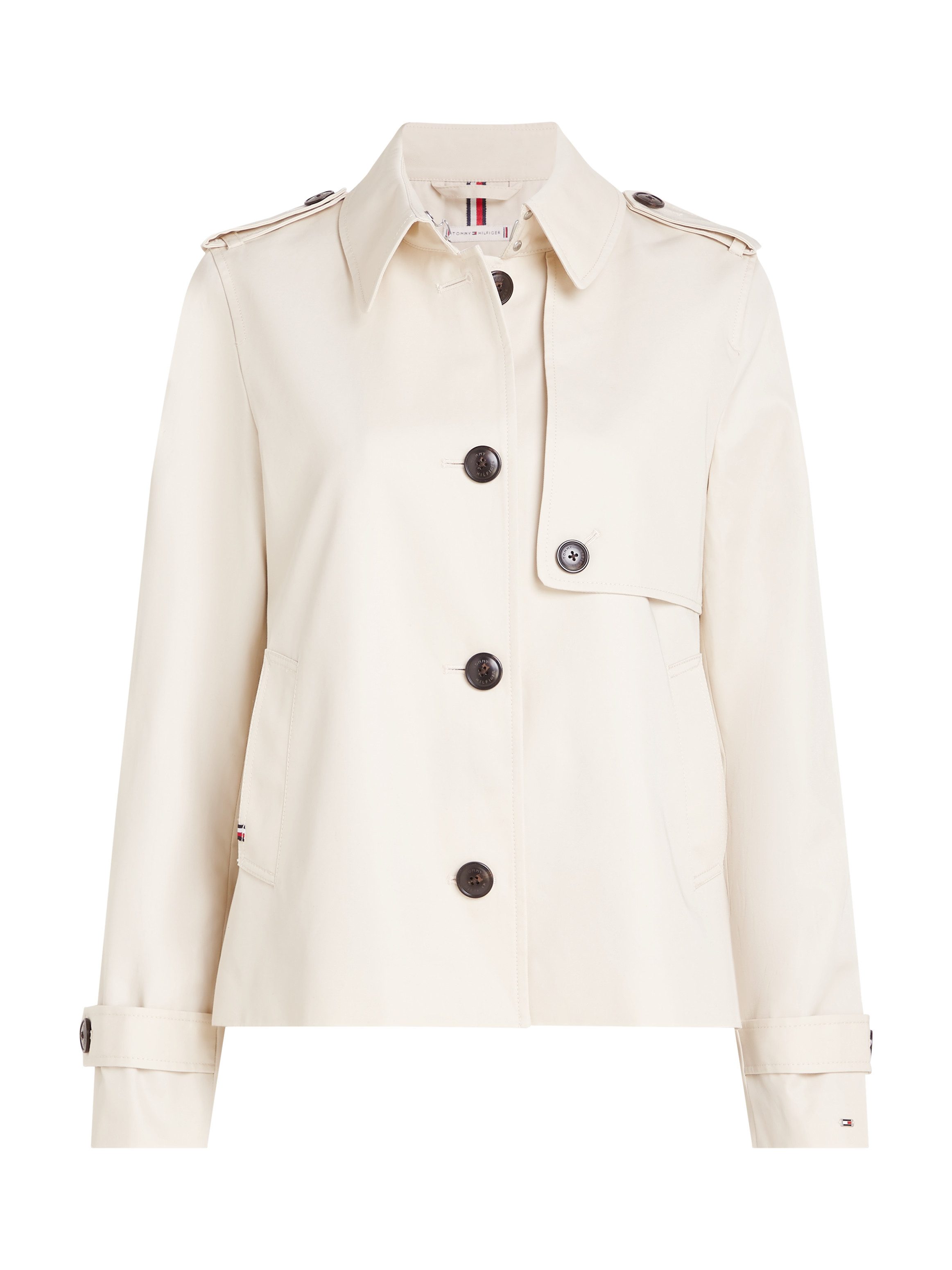 Tommy Hilfiger Kort jack COTTON SB SHORT TRENCH met typische trenchdetails