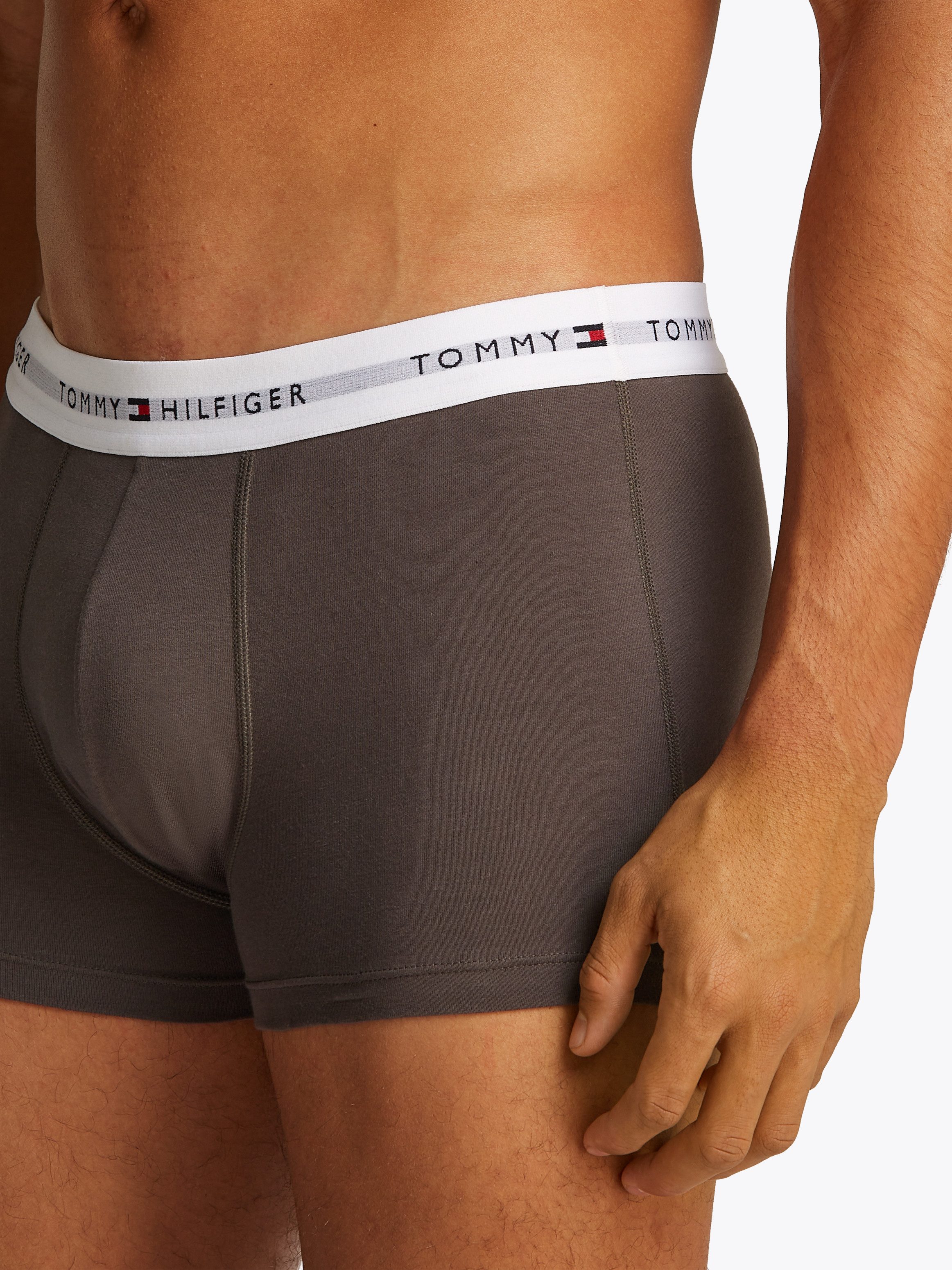 Tommy Hilfiger Underwear Boxershort 3P TRUNK met een logo-opschrift (3 stuks)