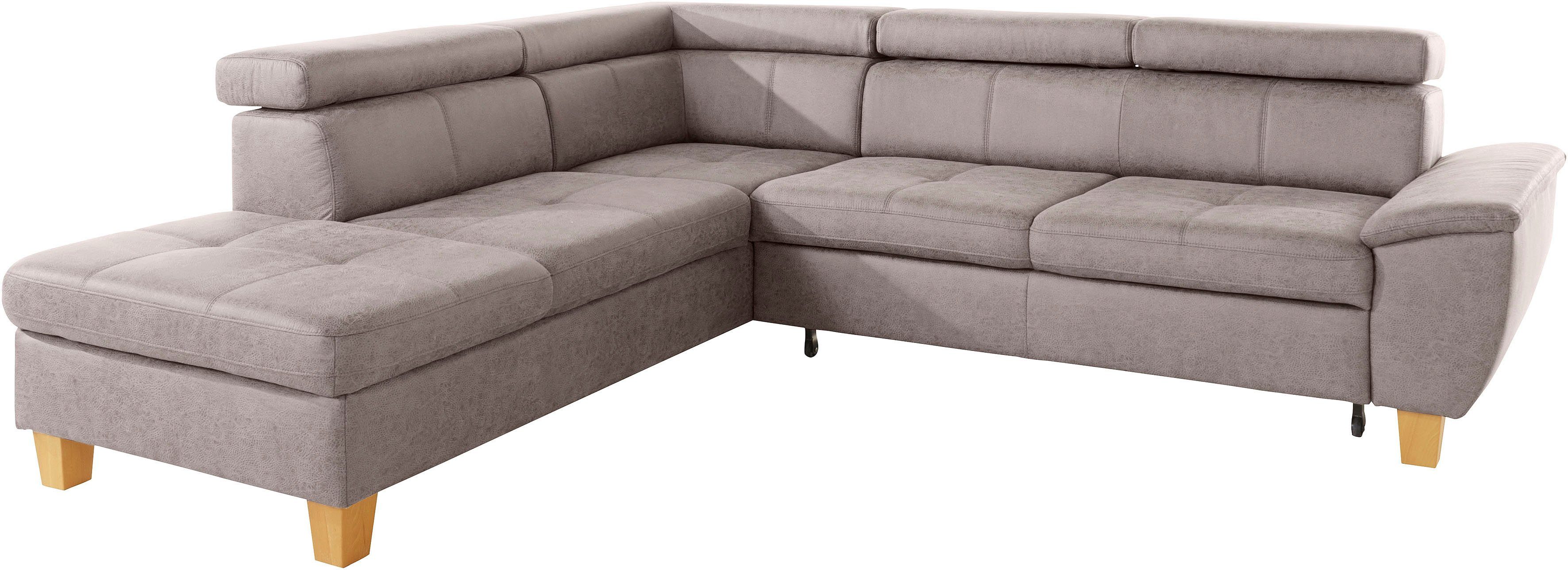 exxpo - sofa fashion Hoekbank Enya, uitgebreide afwerking, hoog zitcomfort, comfortabel, L-vorm