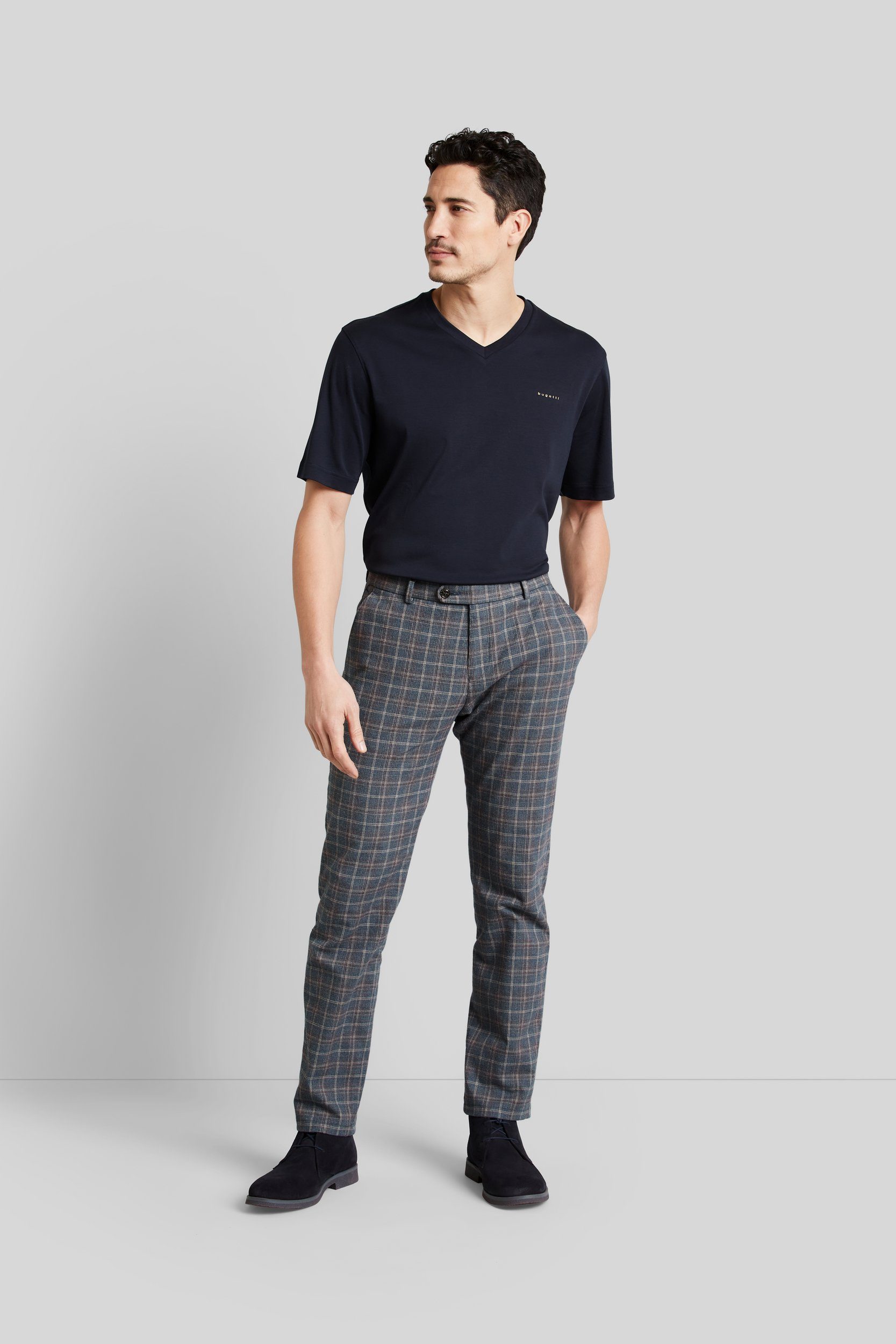 Bugatti Chino met klassiek ruitmotief