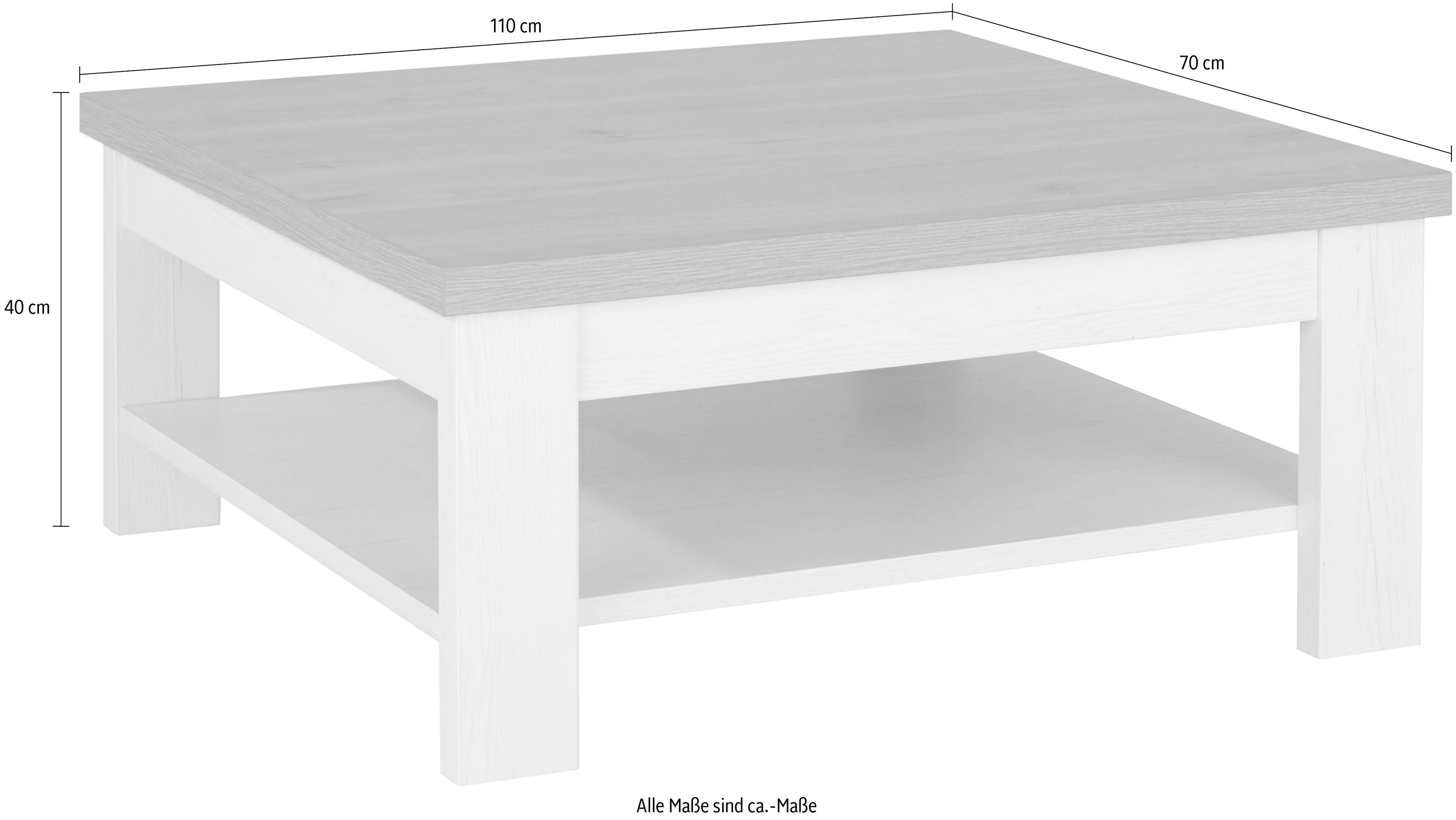 set one by Musterring Salontafel York Type 64 en 65, in 3 kleurvarianten, met plank, twee maten