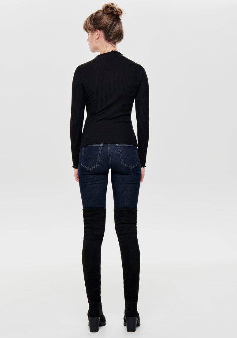 Only Shirt met lange mouwen ONLEMMA L/S HIGH NECK TOP