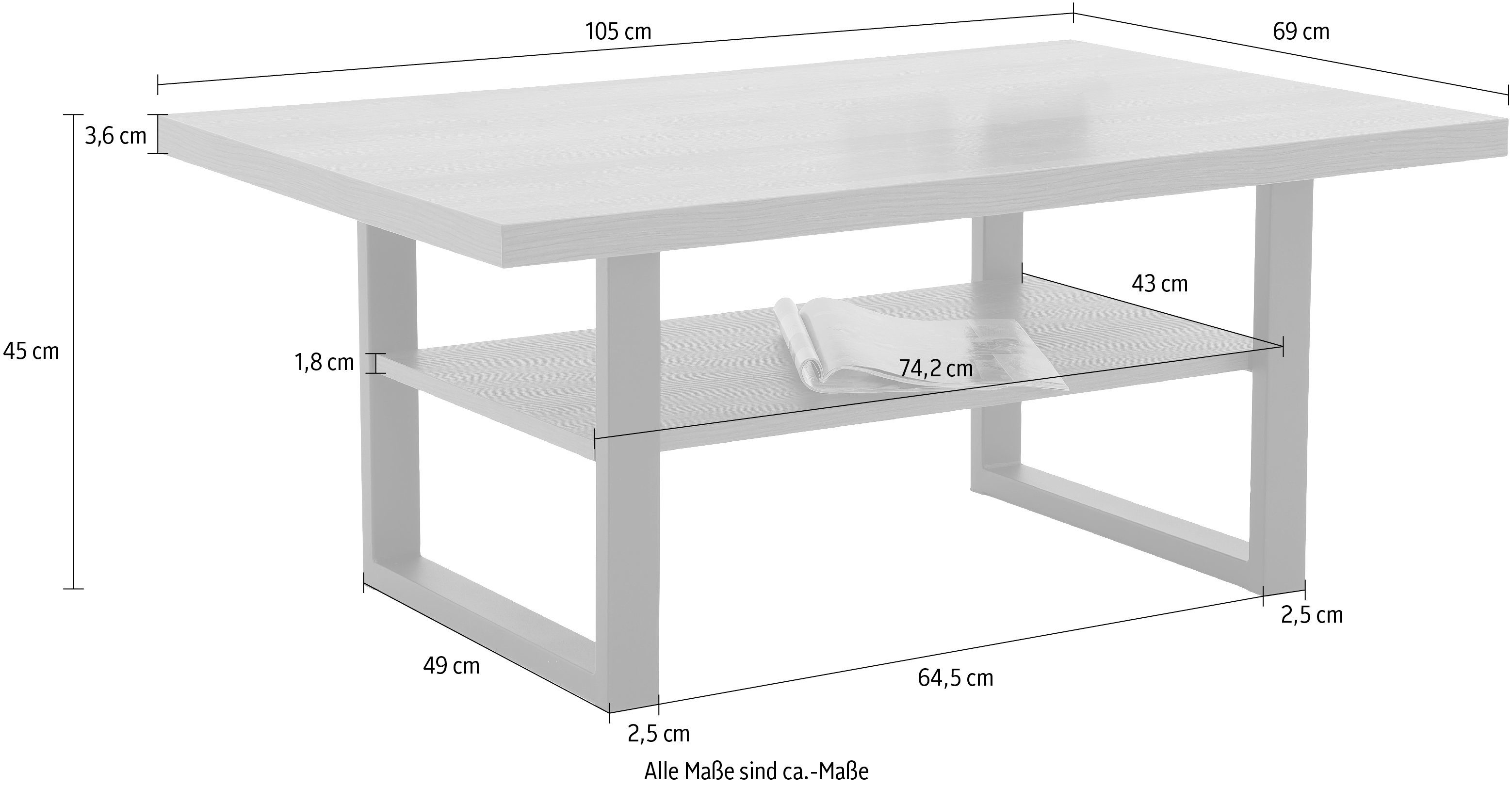 HELA Salontafel Anton met aanrechtblad