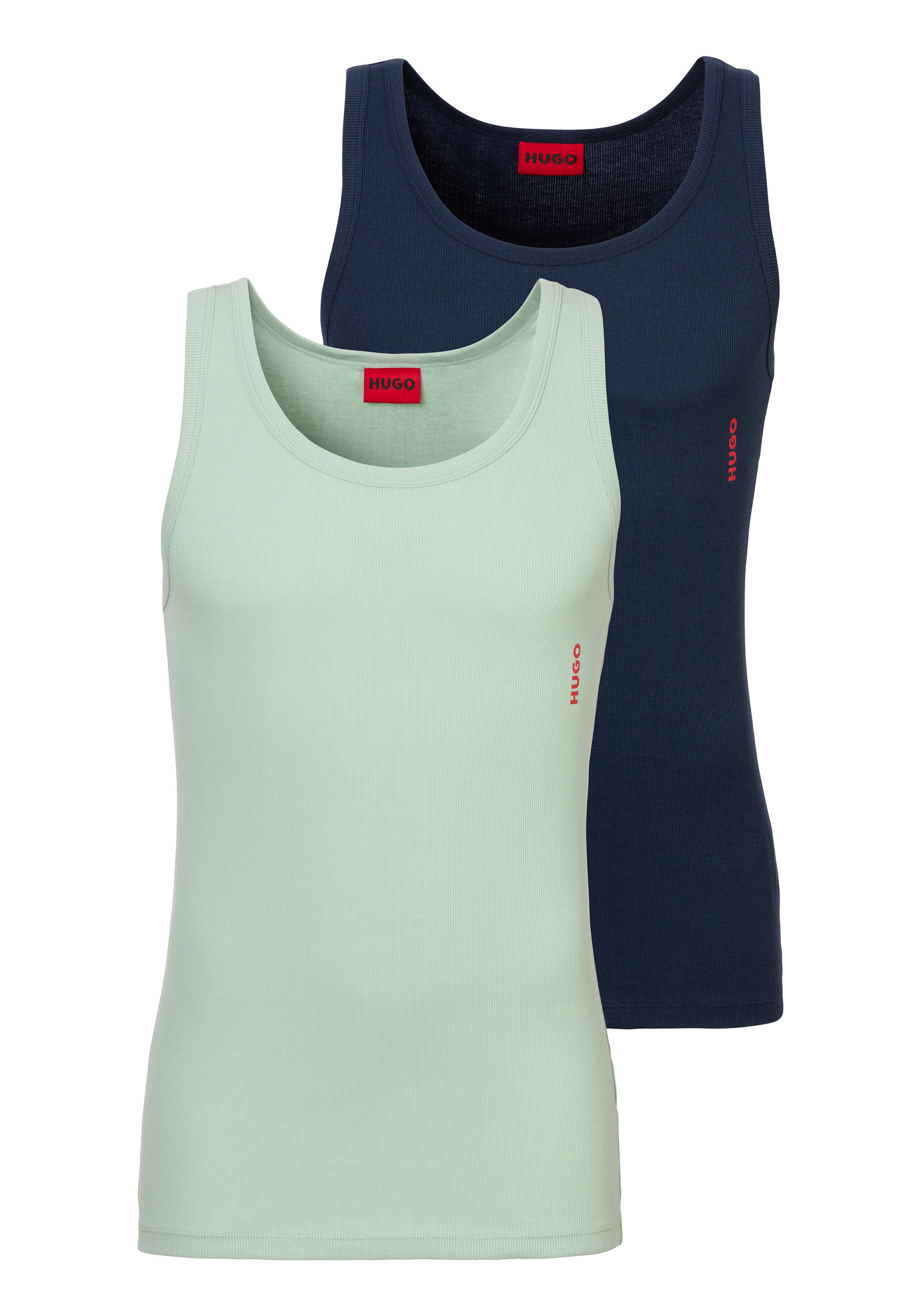 HUGO underwear Tanktop TANK TOP TWIN PACK 10217231 04 (2-delig, Set van 2) heren onderhemden maat S multicolor