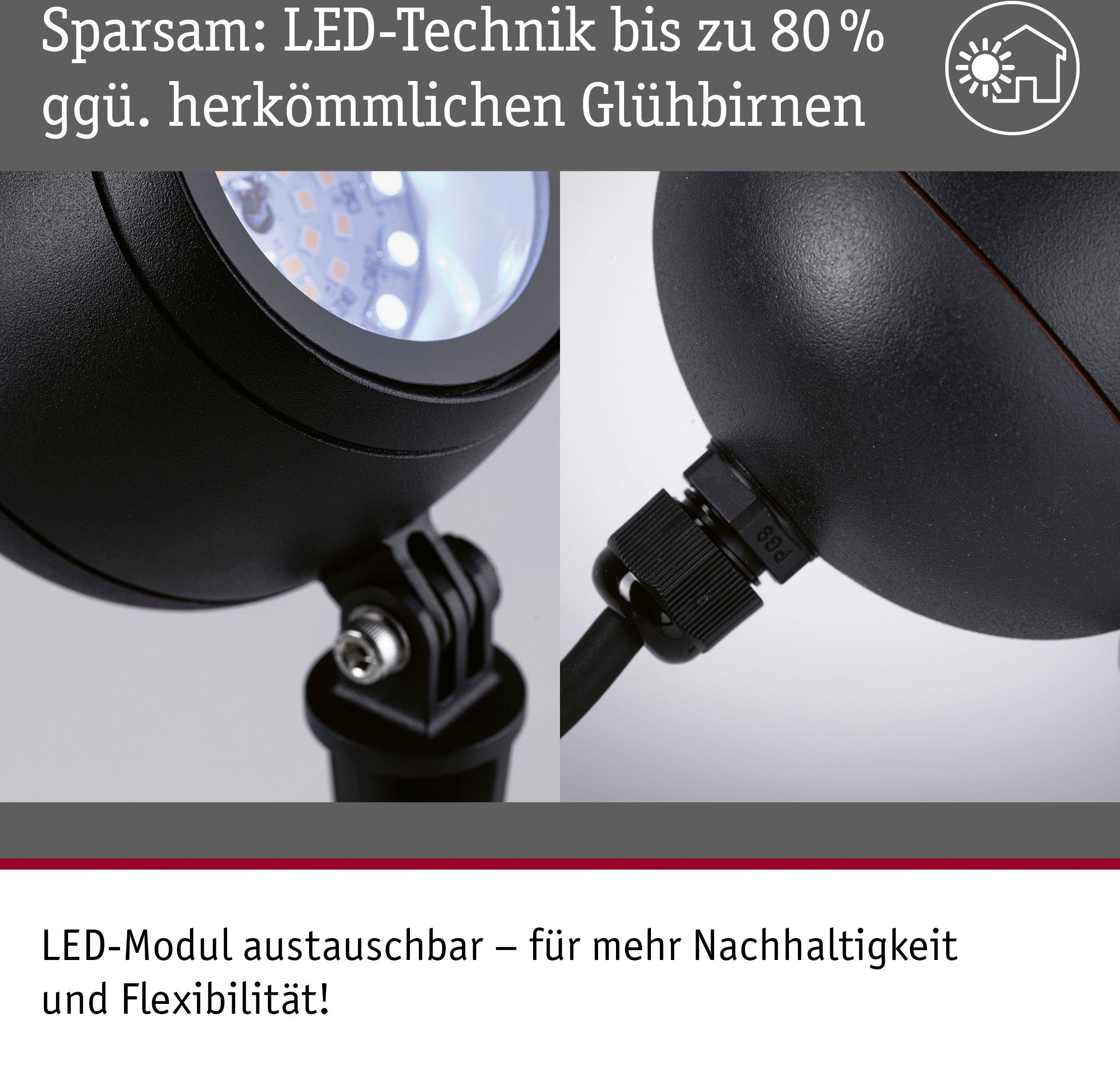 Paulmann Led-tuinverlichting Buiten 230V Spot Kikolo RGBW ZigBee (1 stuk)