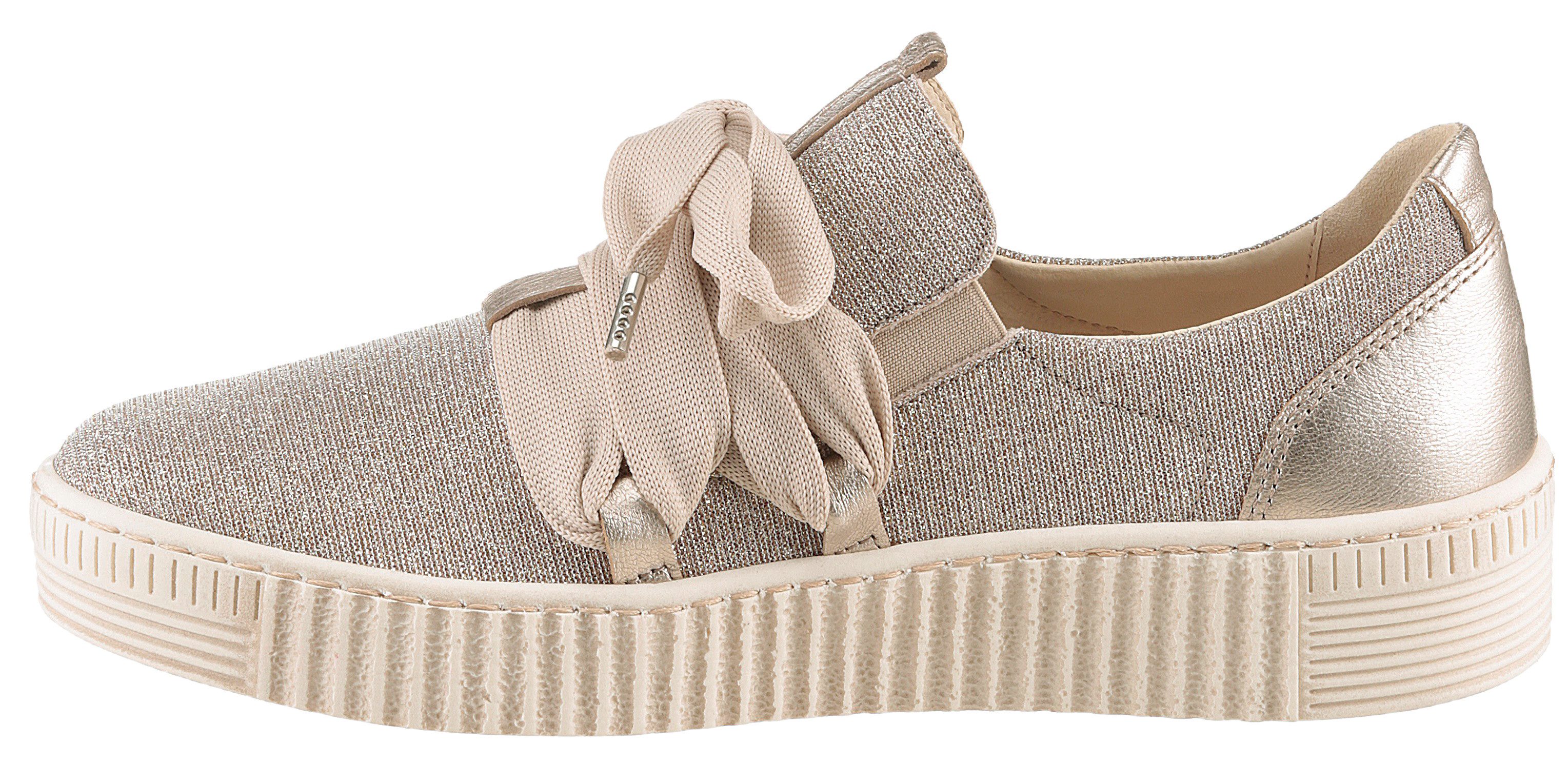 Gabor Slip-on sneakers Plateau sneaker met best fitting-uitrusting voor een goede pasvorm