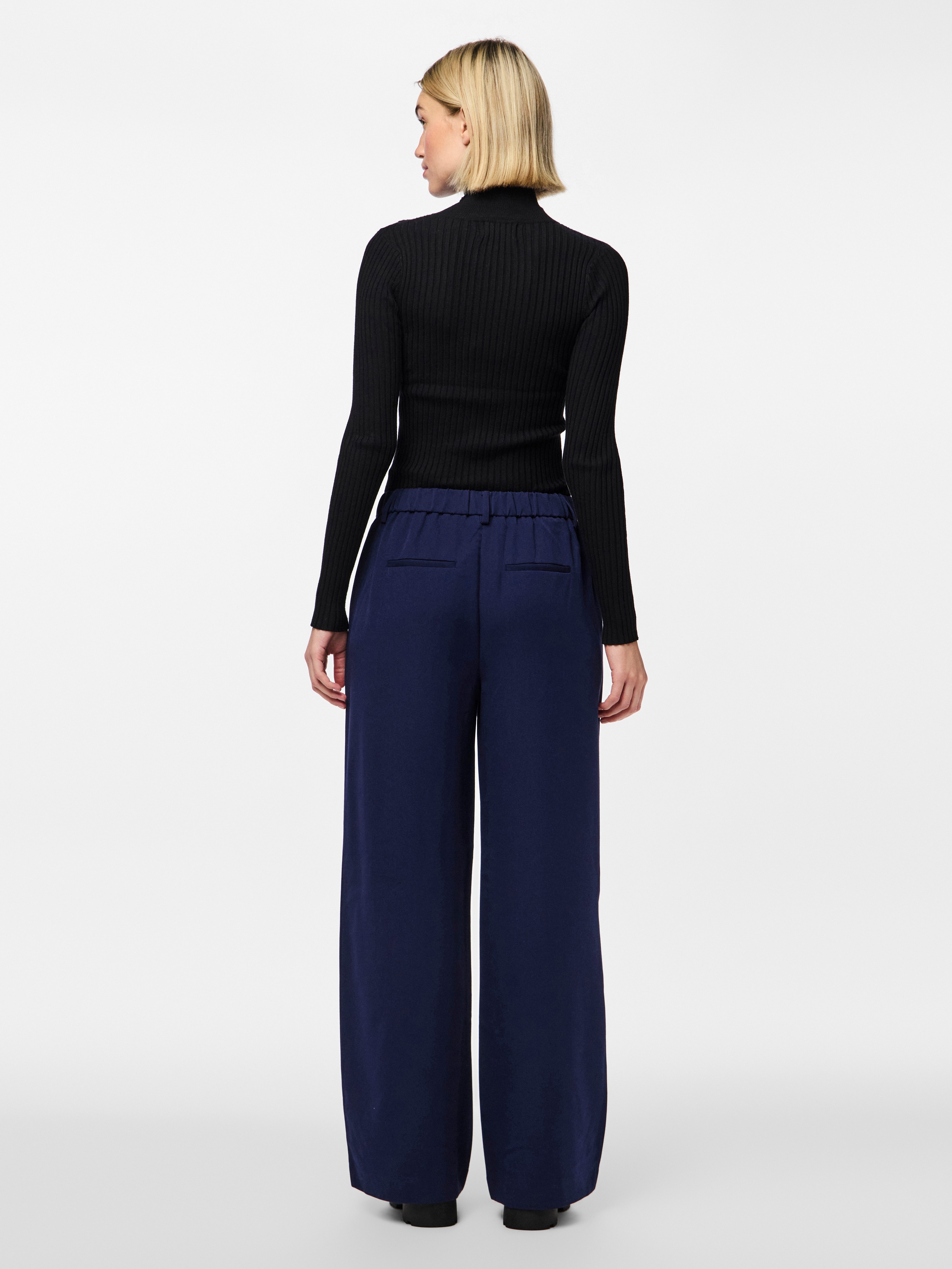 pieces Pantalon PCKAMIL HW WIDE PANT NOOS