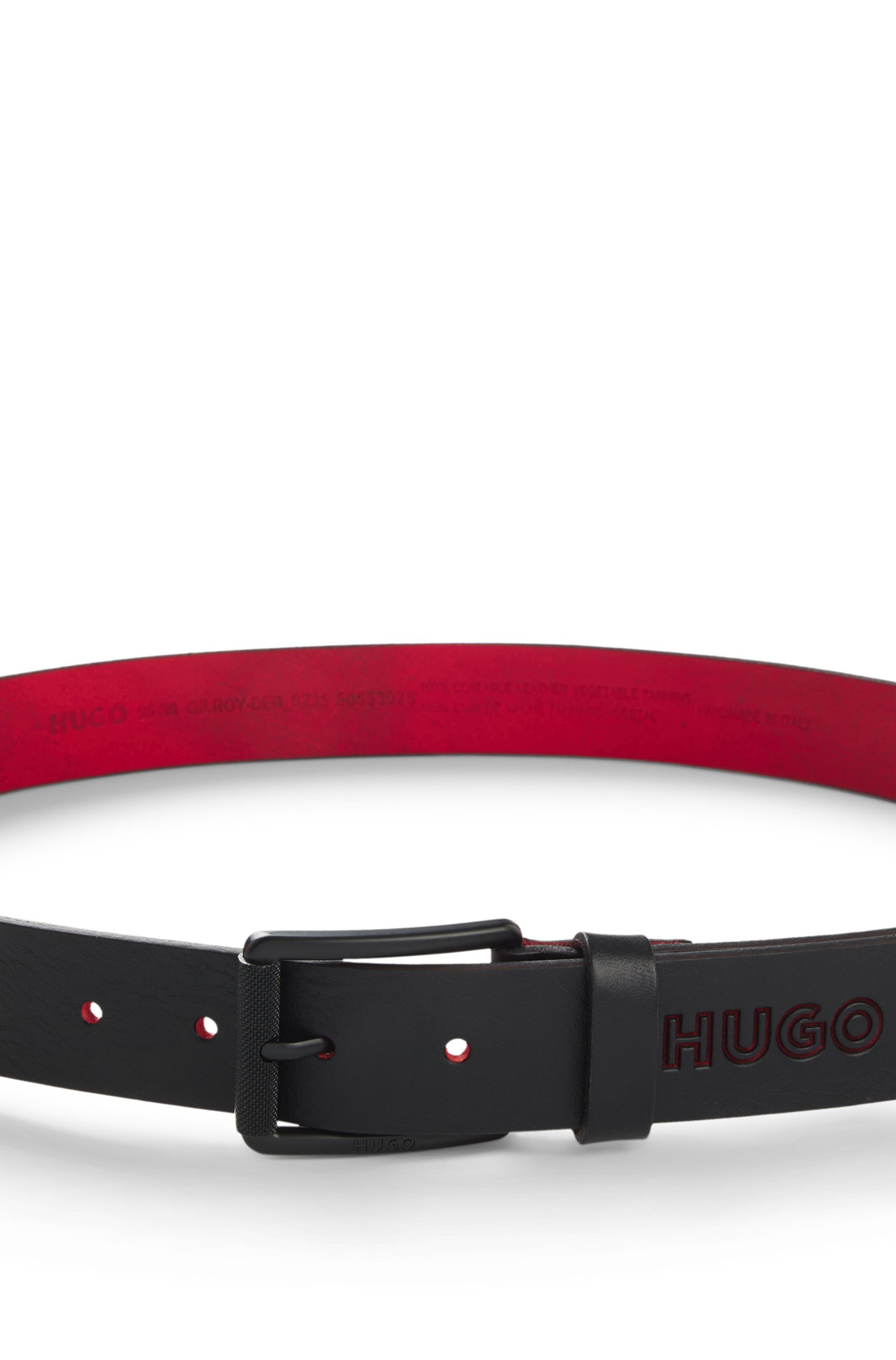 HUGO Leren riem Gilroy Deb Sz35