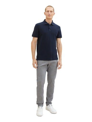 Tom Tailor Chino met een stijlvolle structuur (2-delig, Inclusief ceintuur)