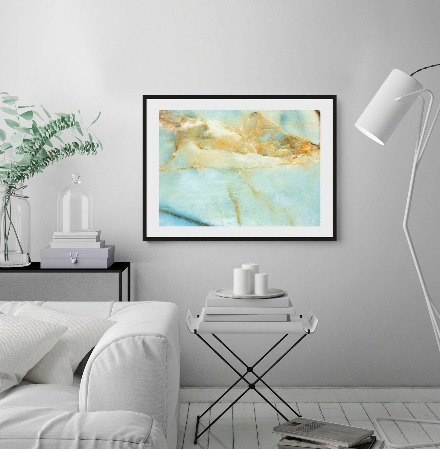 queence Wanddecoratie Pascal HD premium posterdruk incl. houten lijst (1 stuk)