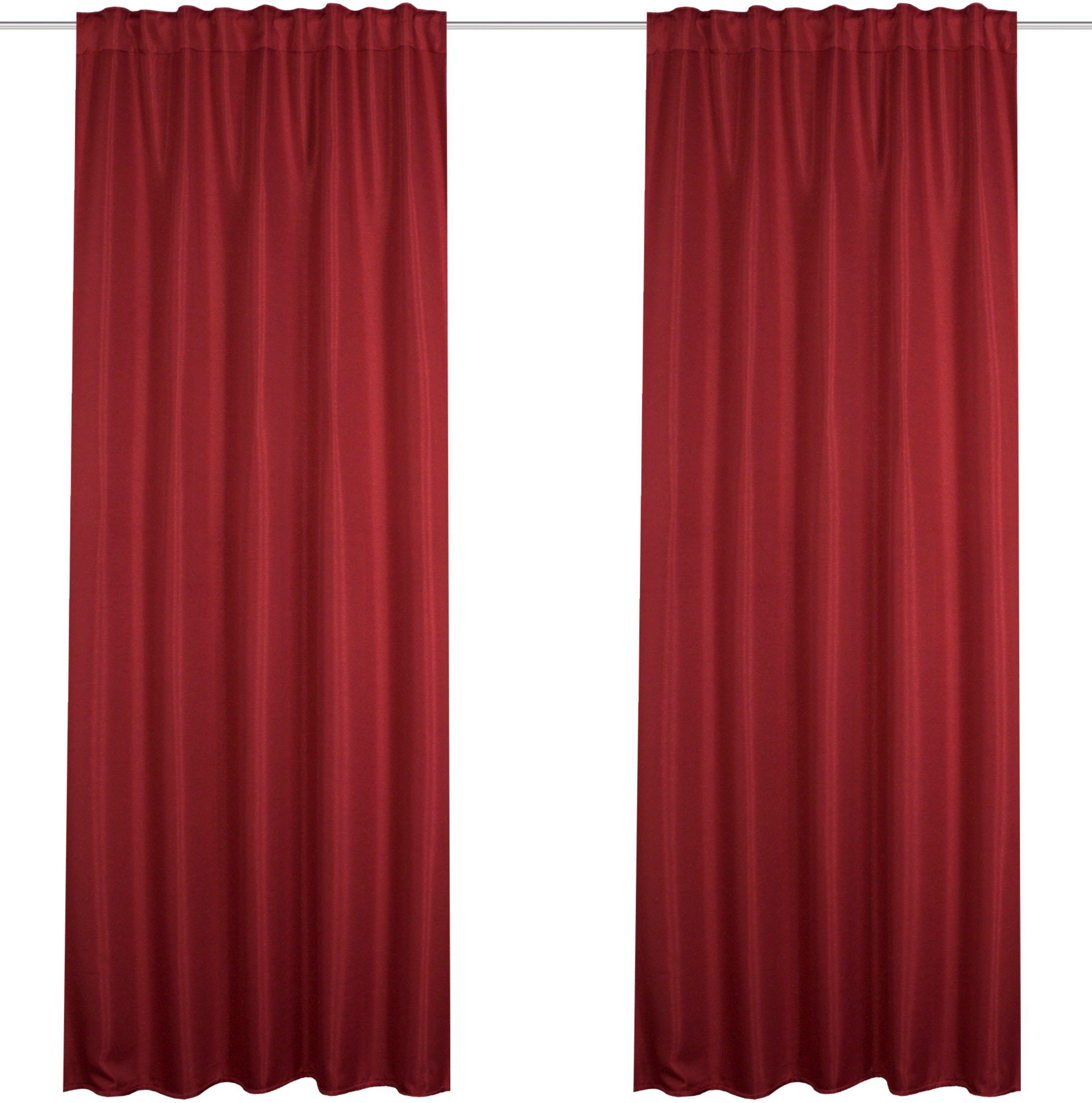 Home Basics Gordijn 2er JOHN Verduisteringsgordijn (2 stuks)