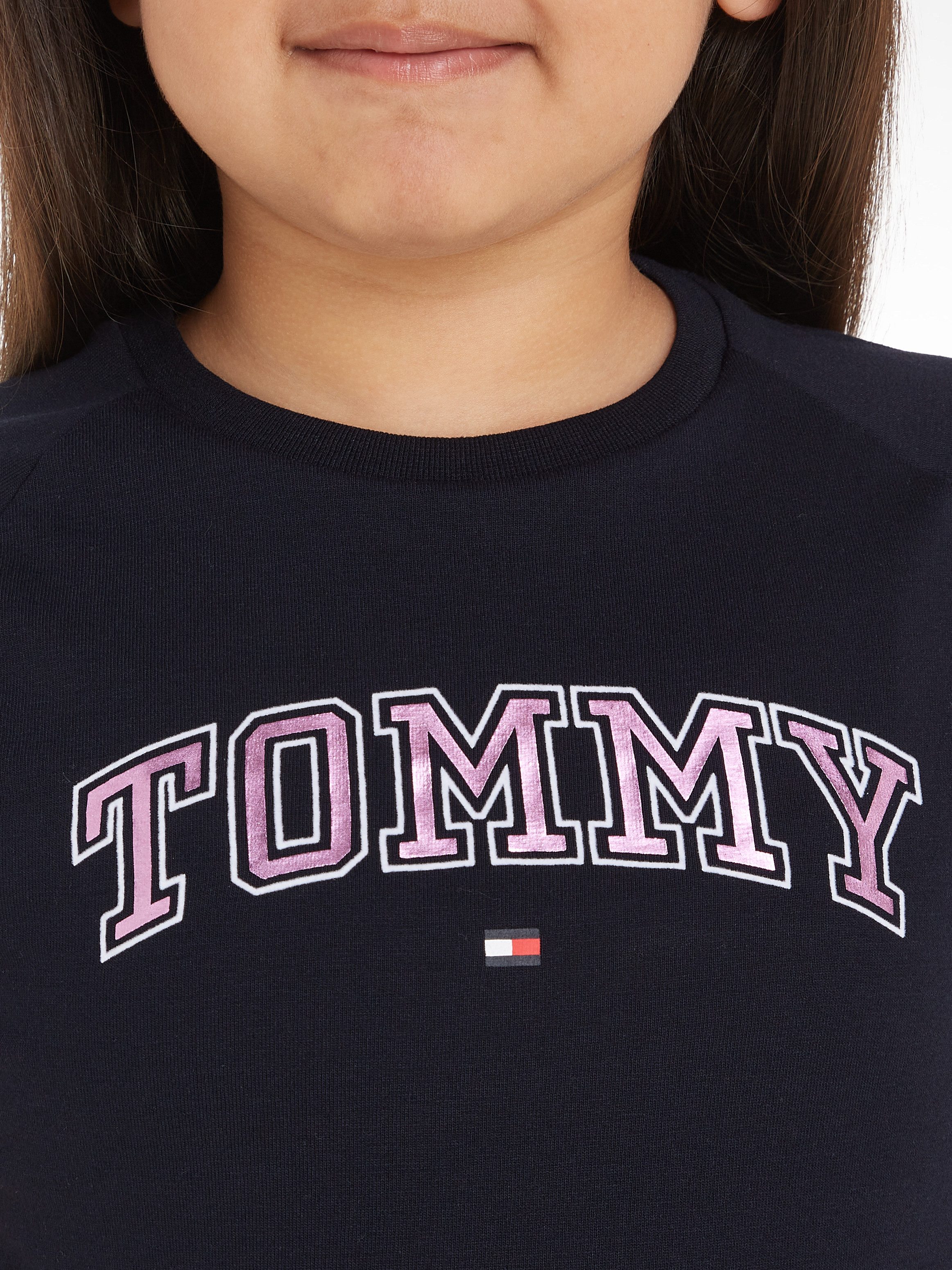 Tommy Hilfiger Shirt met korte mouwen VARSIY FOIL REG TEE SS Kinderen tot 16 jaar met logo-opdruk