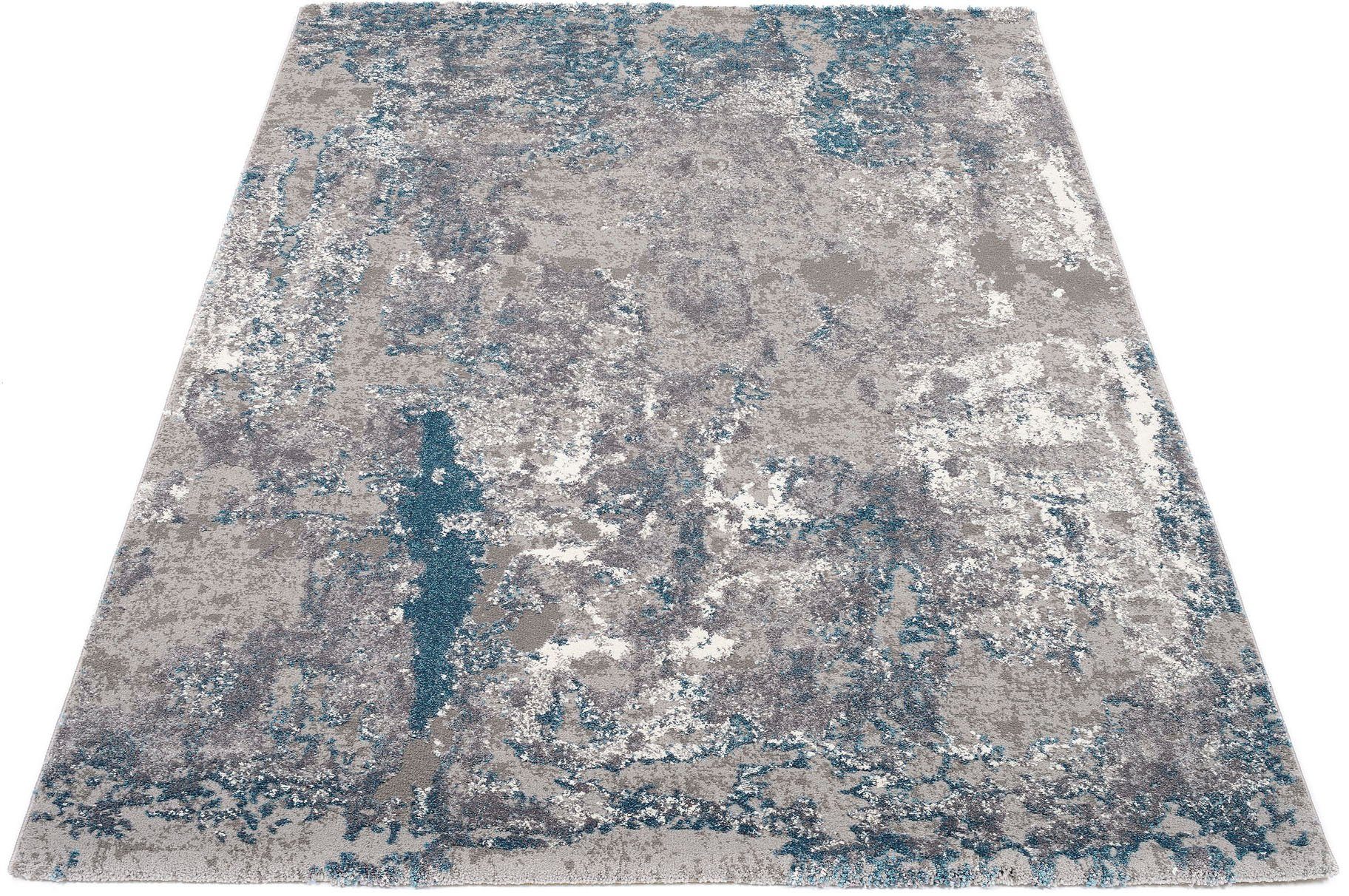 OCI DIE TEPPICHMARKE Vloerkleed Juwel Liray Korte pool, woonkamer, marmer look, reliëfeffect