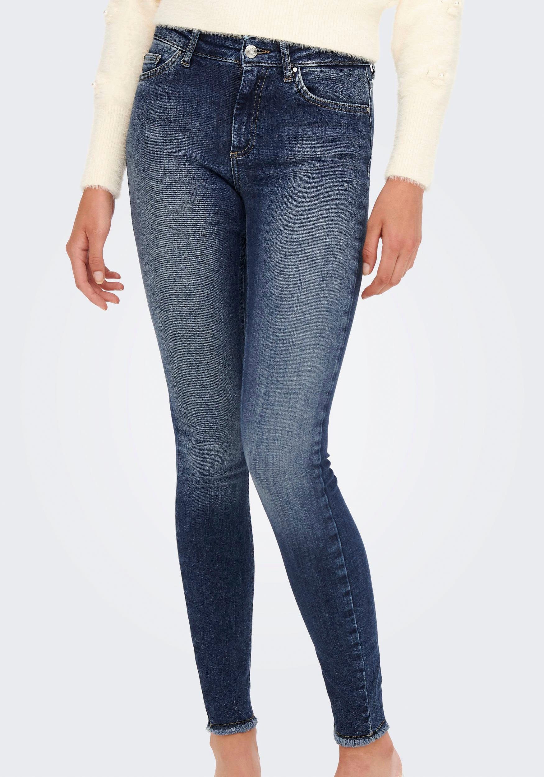 Only Ankle jeans ONLBLUSH MID SK ANK RAW DNM´