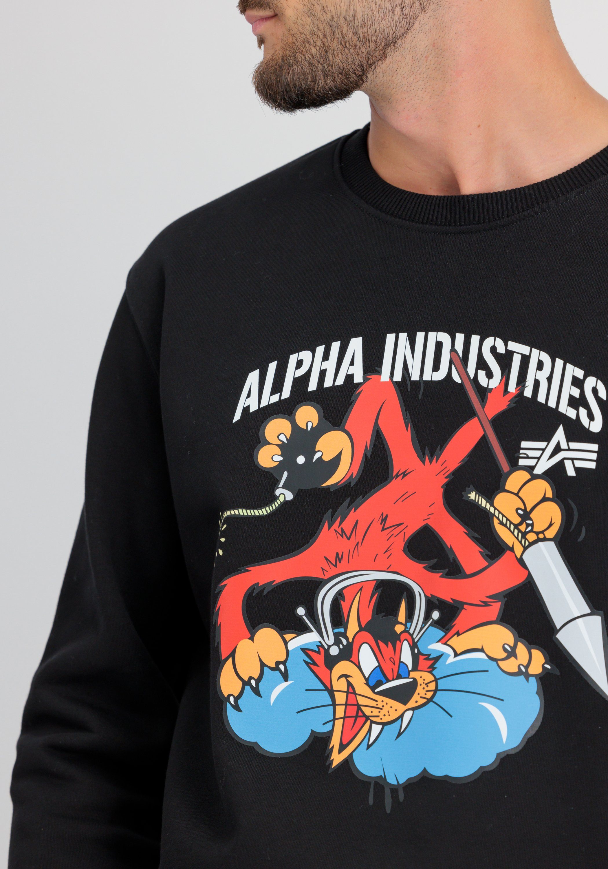 Alpha Industries Sweater Men Sweatshirts Fighter Squadron Sweater