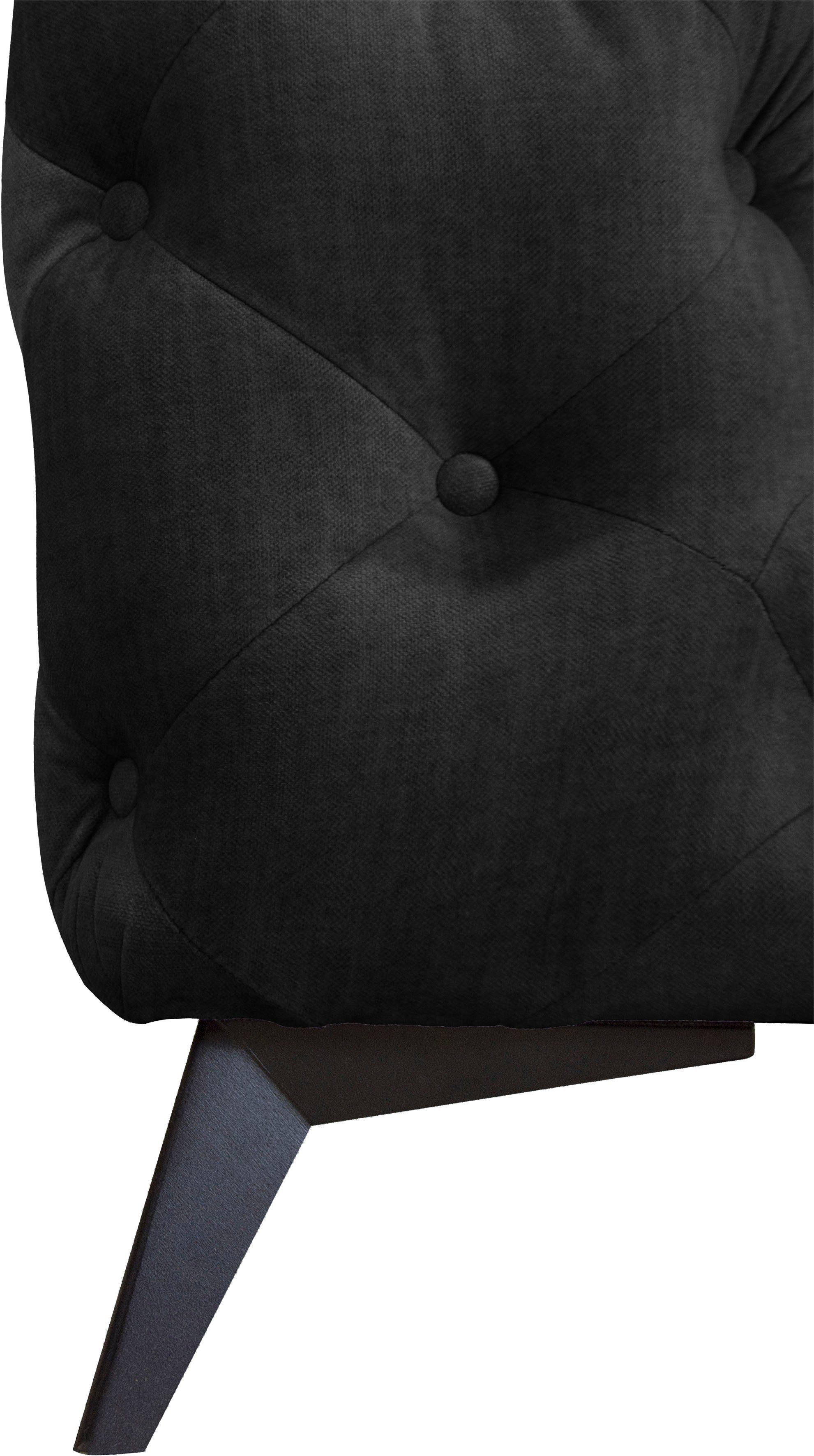 Leonique Chesterfield-bank Glynis L-vorm luxueuze capitonnage, moderne chesterfield look, kleur van de poten ter keuze