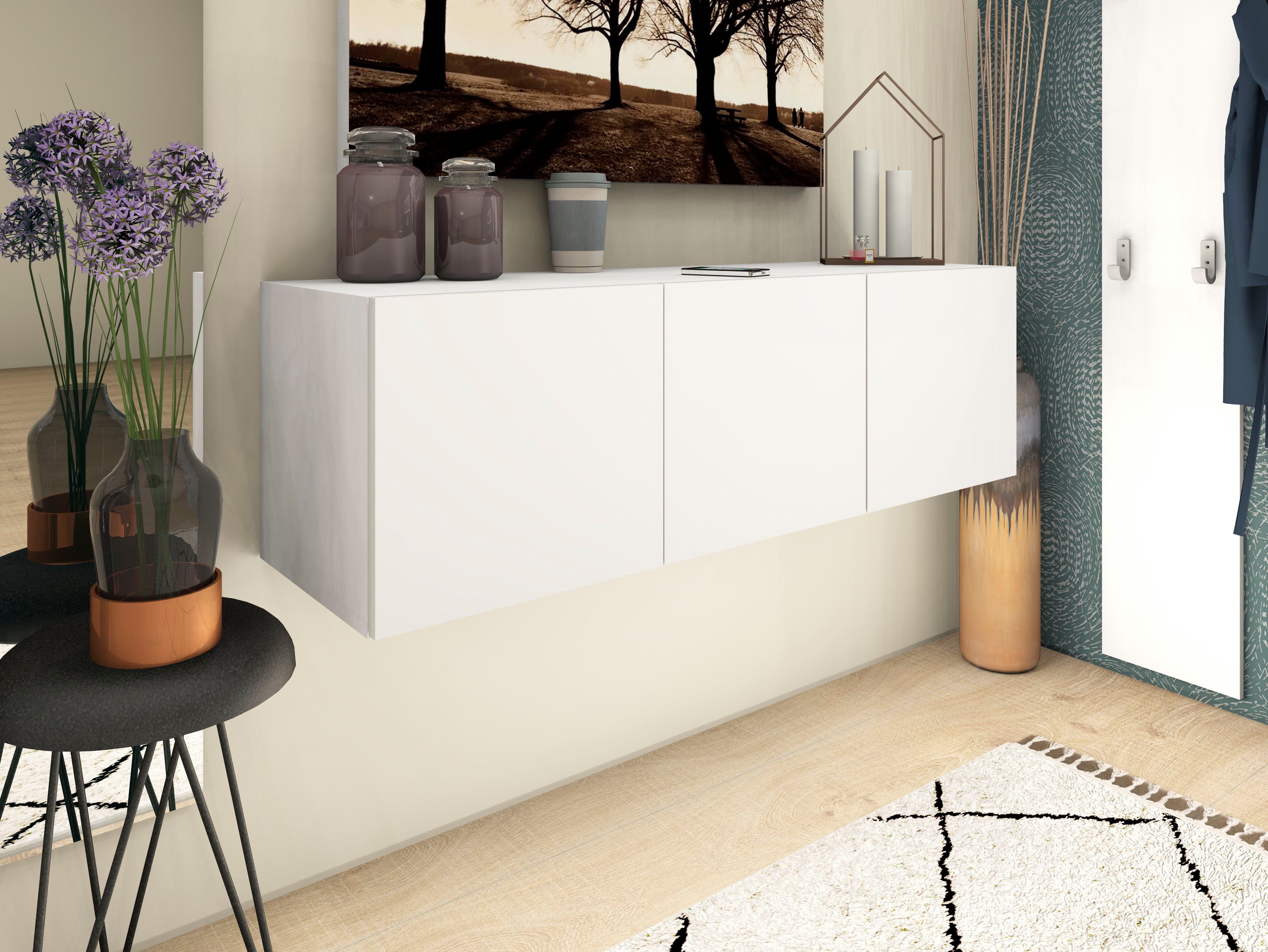 borchardt Möbel Tv-meubel Vaasa Breedte 114 cm, alleen hangend