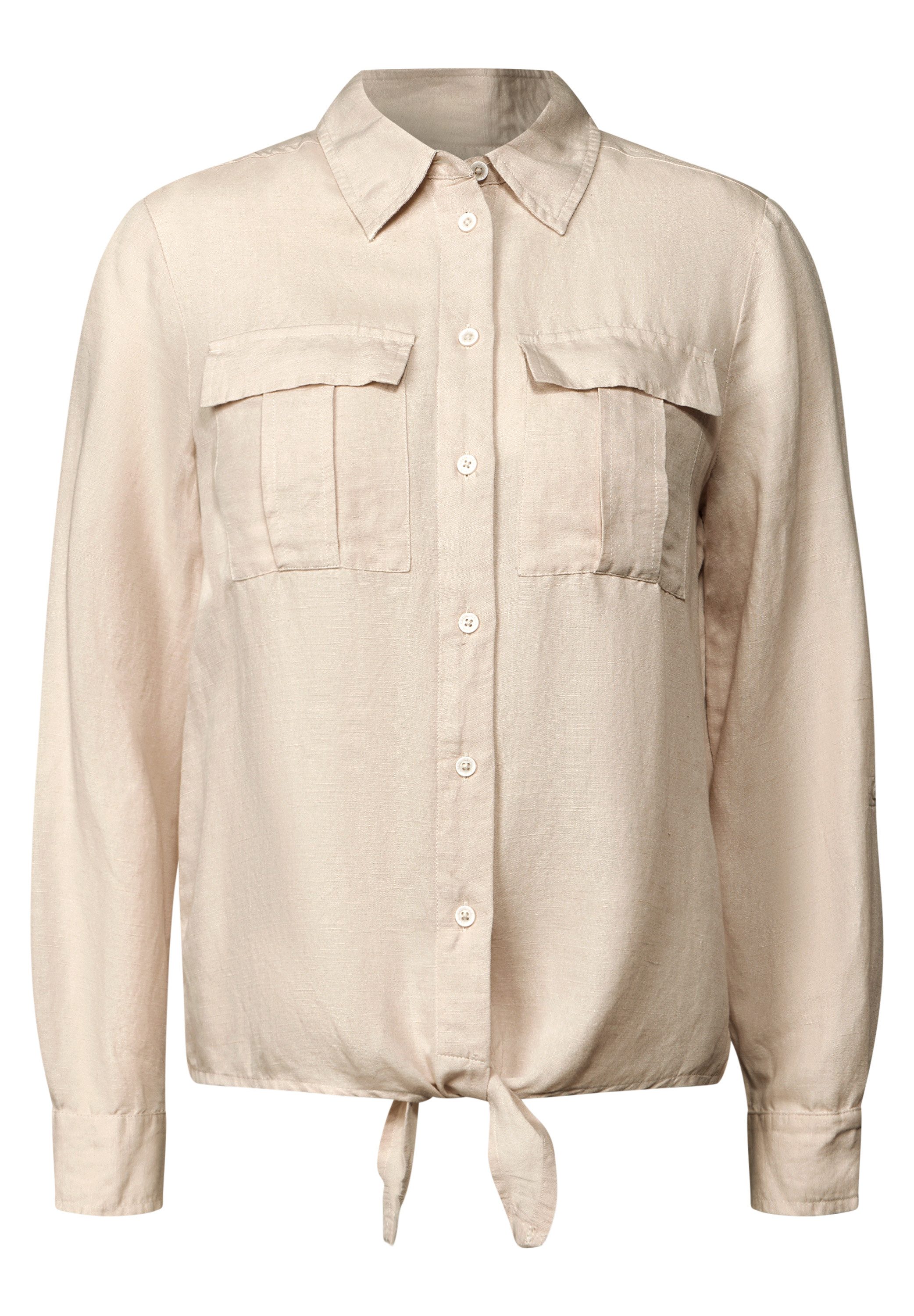 Cecil Blouse met lange mouwen met knoop bij de zoom