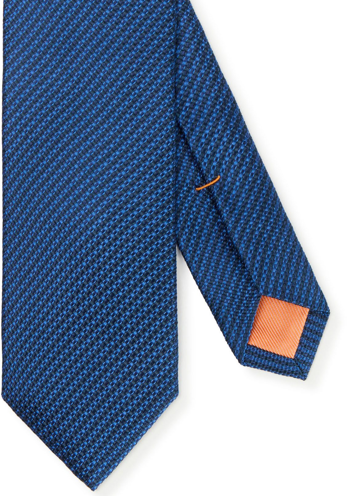 MONTI Stropdas van pure zijde, minimalistisch patroon, 6,5 cm breed heren stropdassen blauw
