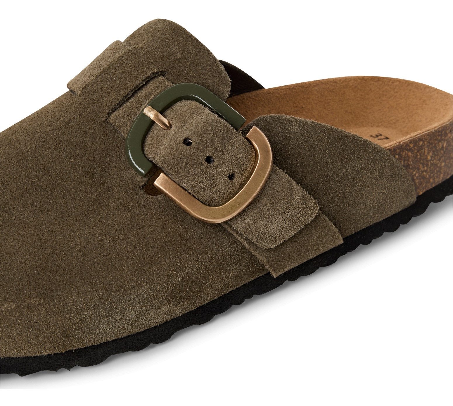 Tamaris Clogs , huisschoen, instapschoen, comfortabele schoen met verstelbare gesp