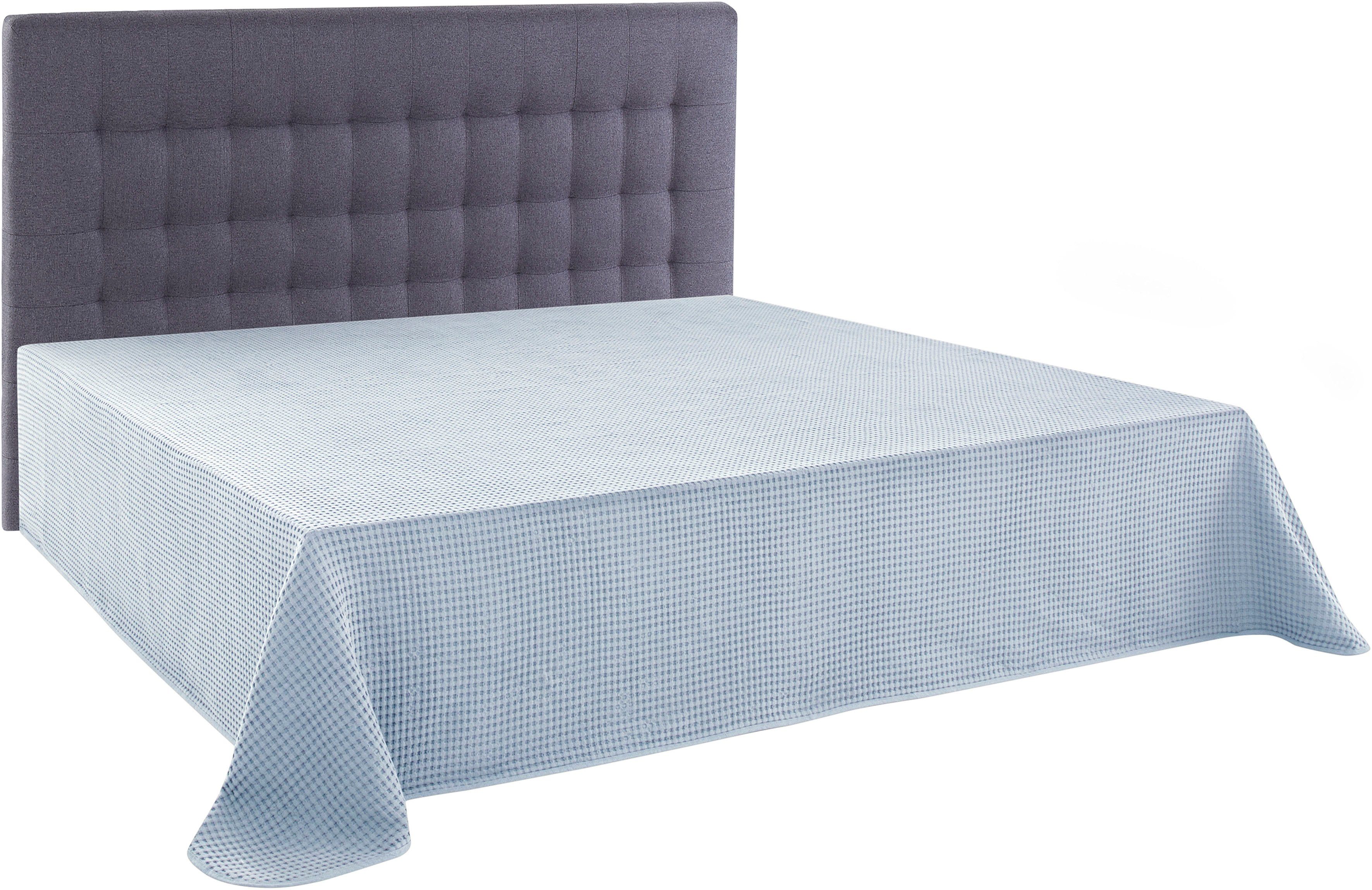 andas Sprei Greta in wafelpiqué-look, vele kleuren beschikbaar, deken vanaf 150x250 cm