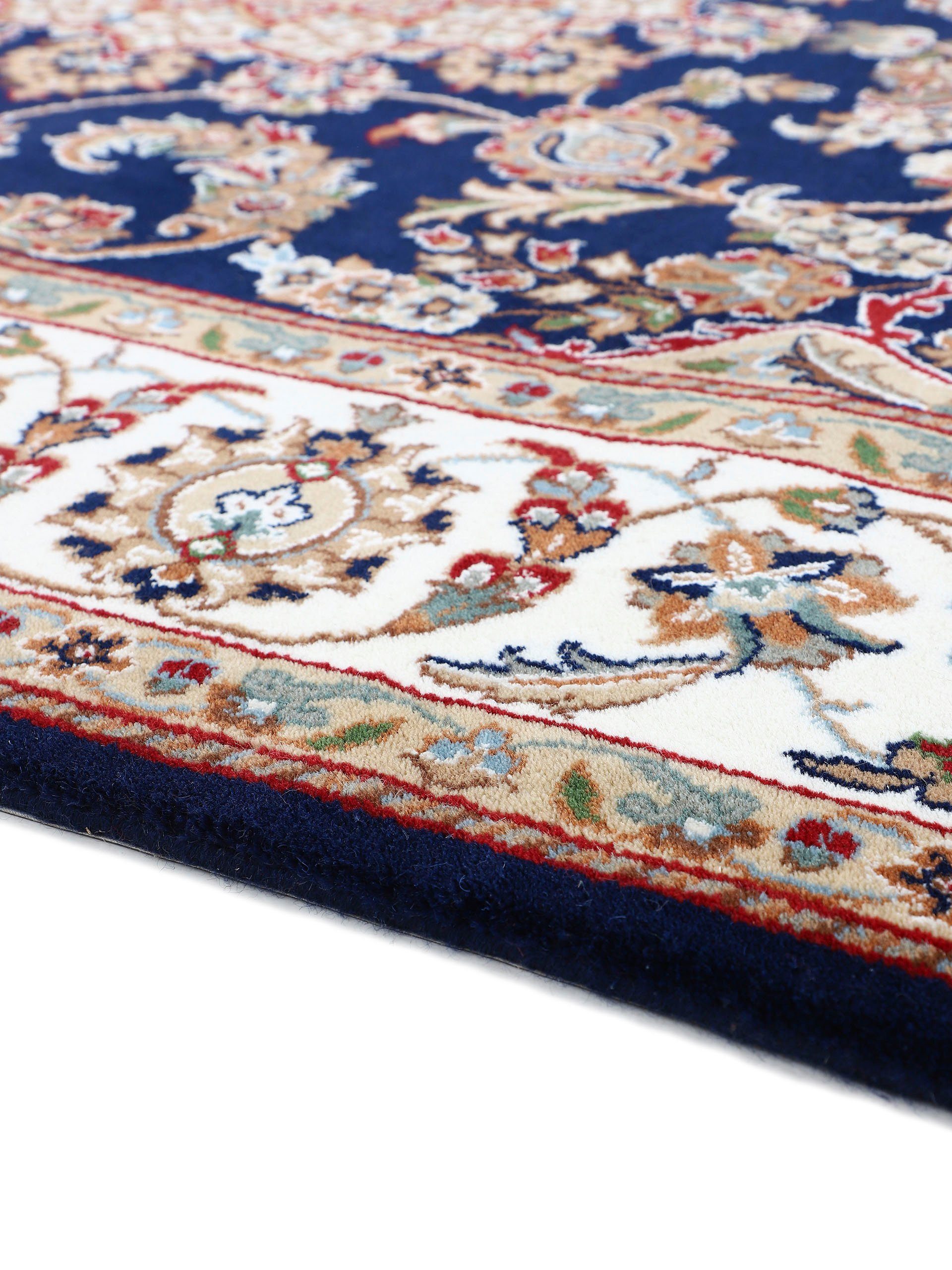 Woven Arts Loper Oosters tapijt Nain met de hand geknoopt, woonkamer, zuivere wol