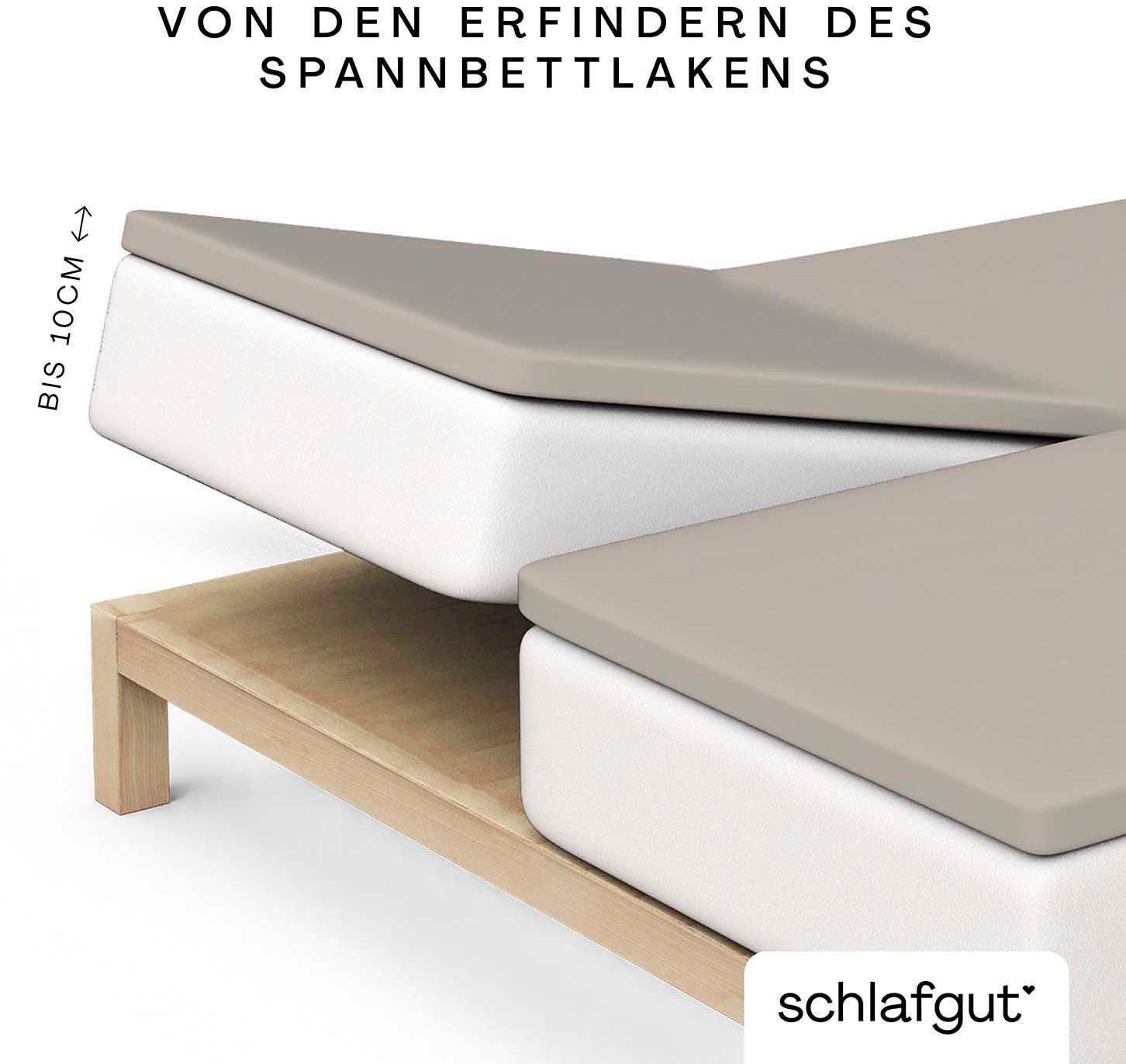 Schlafgut Hoeslaken Pure Split-Topper MADE IN GREEN by OEKO-TEX® (1 stuk)