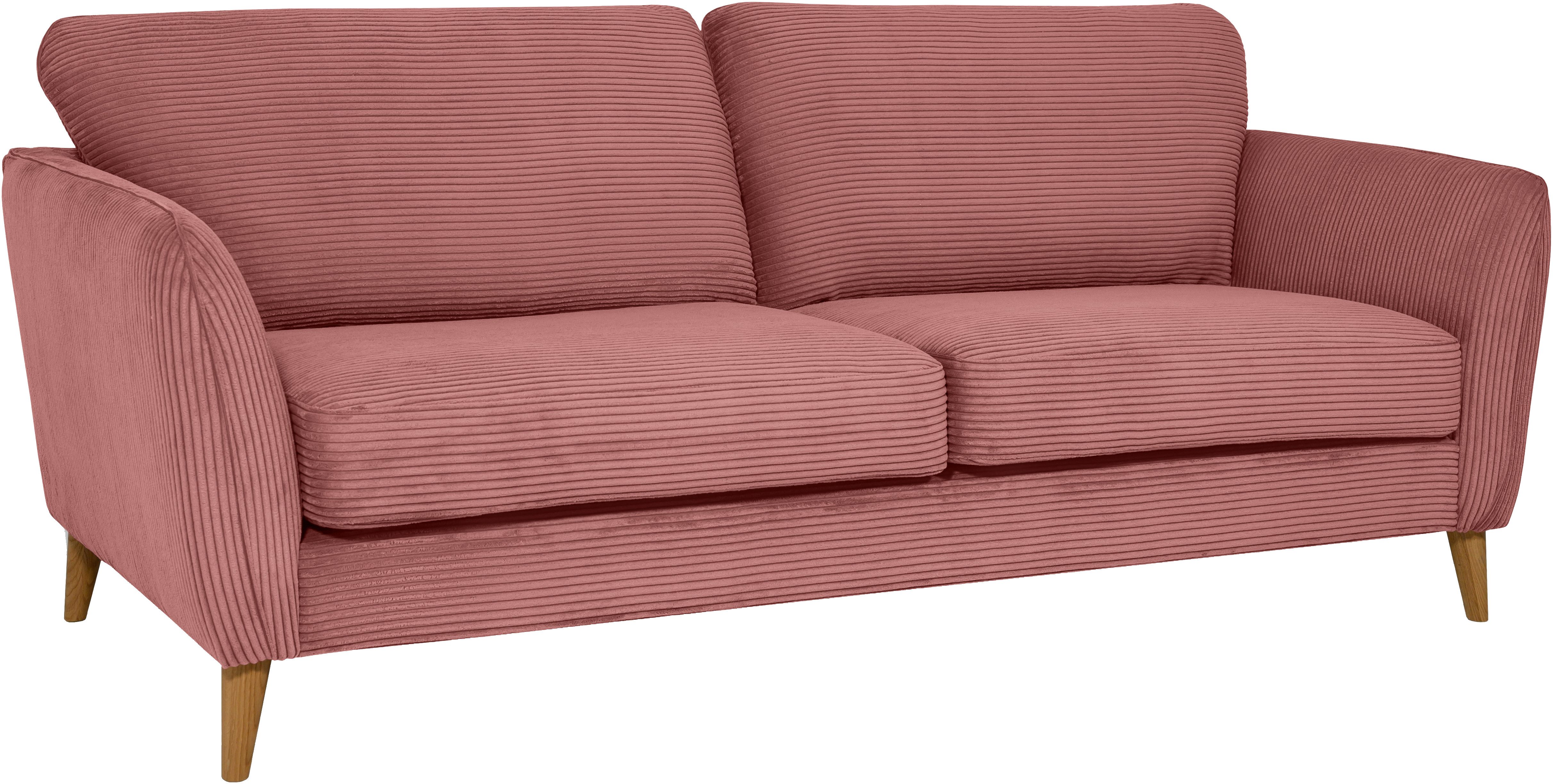 Home affaire 3-zitsbank MARSEILLE 3-zitsbank 206 cm, cord, vlakke weefsel, structuur, geweven stof