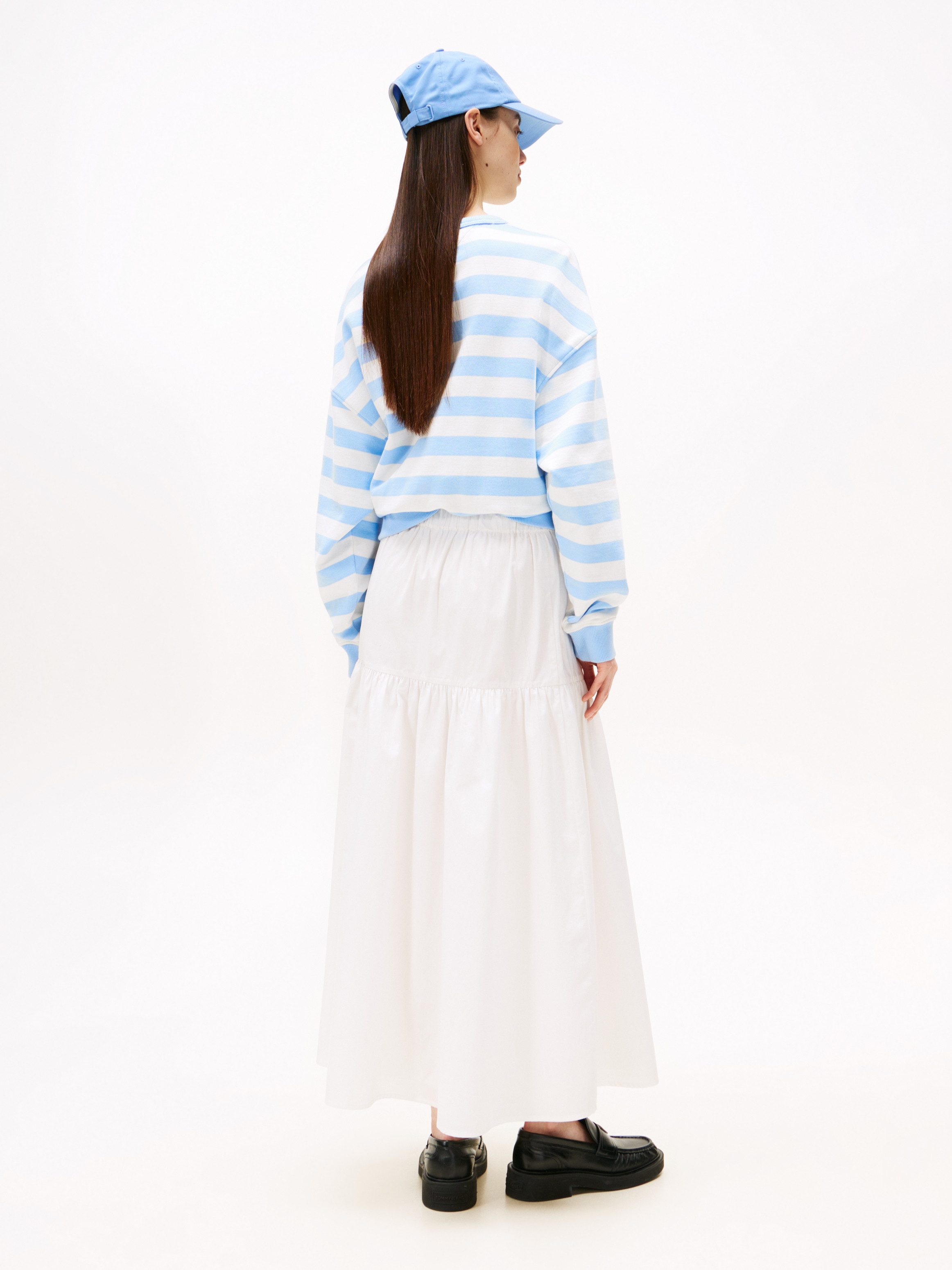 TOMMY JEANS Maxirok TJW POPLIN TIERED MAXI SKIRT