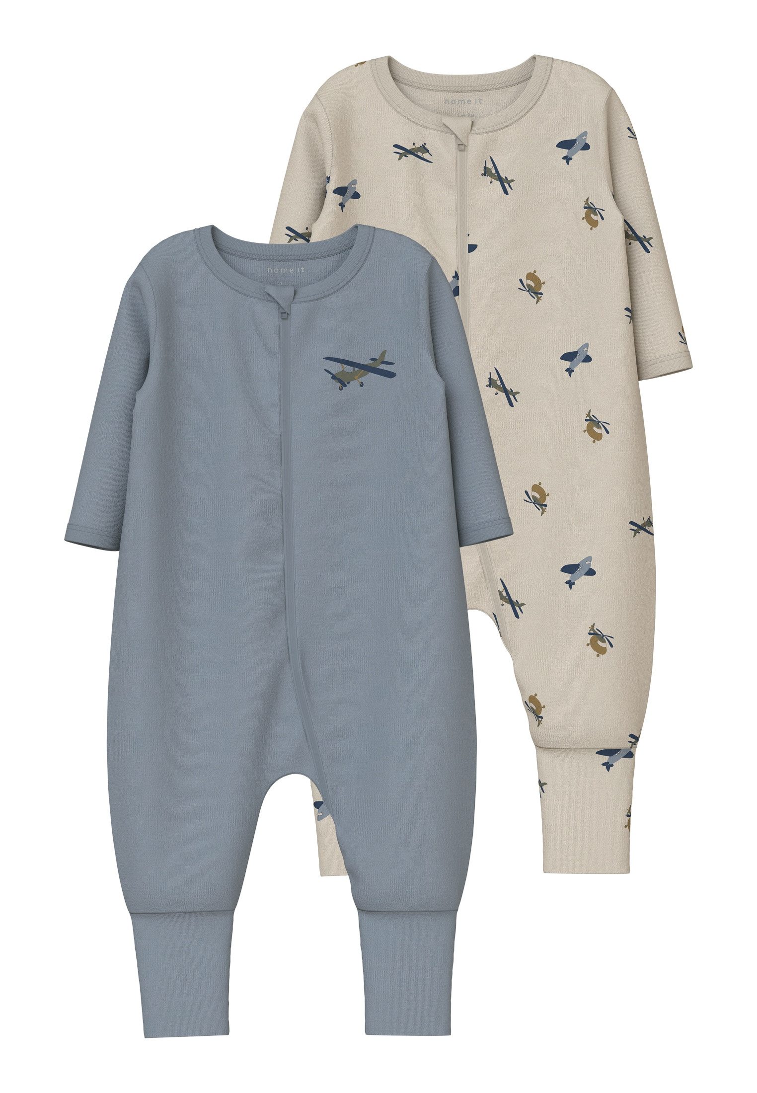 Name It Pyjama NBMNIGHTSUIT 2P ZIP FF AIRPLANE NOOS (set, 2-delig)