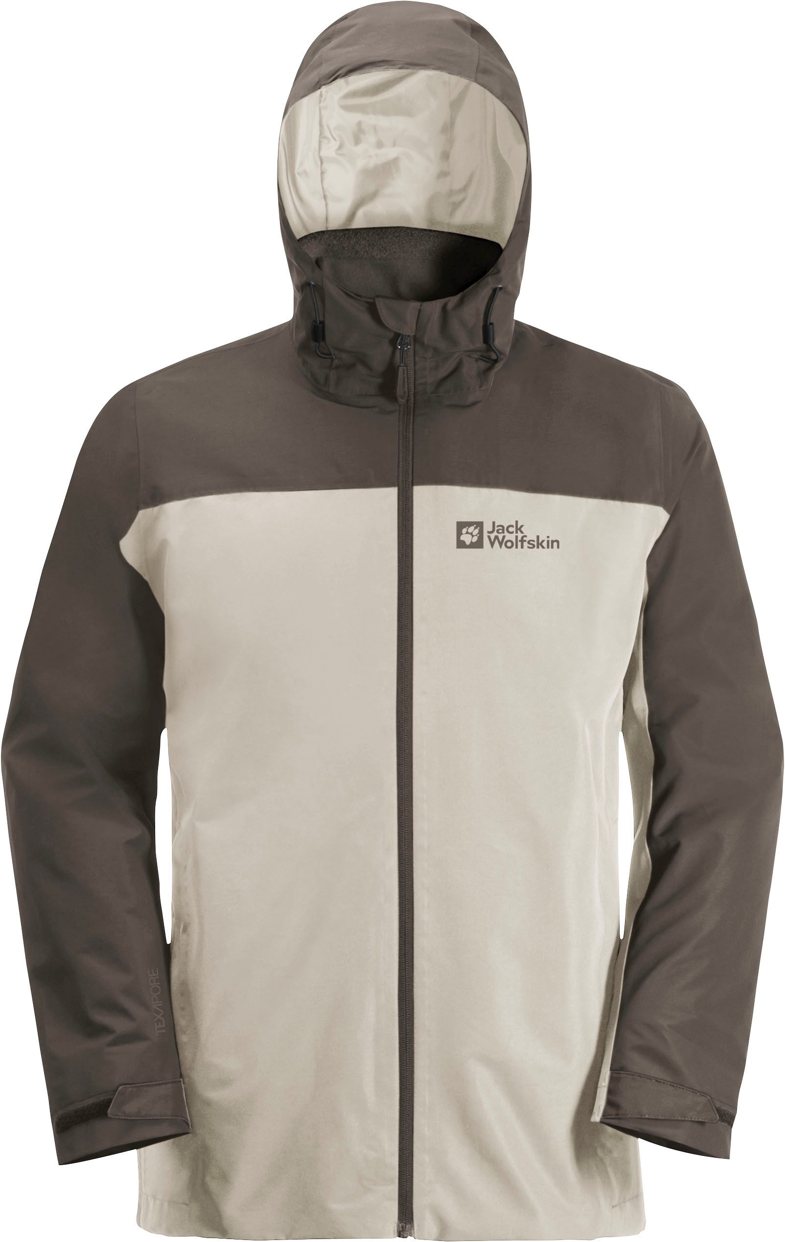 Jack Wolfskin Functioneel 3-in-1-jack TAUBENBERG 3IN1 JKT M met waterafstotende ritsen waterdicht ademend