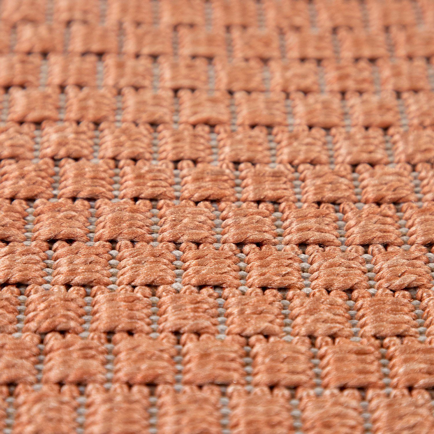 Paco Home Vloerkleed Timber 125 Platweefsel, sisal look, geschikt voor binnen en buiten, woonkamer