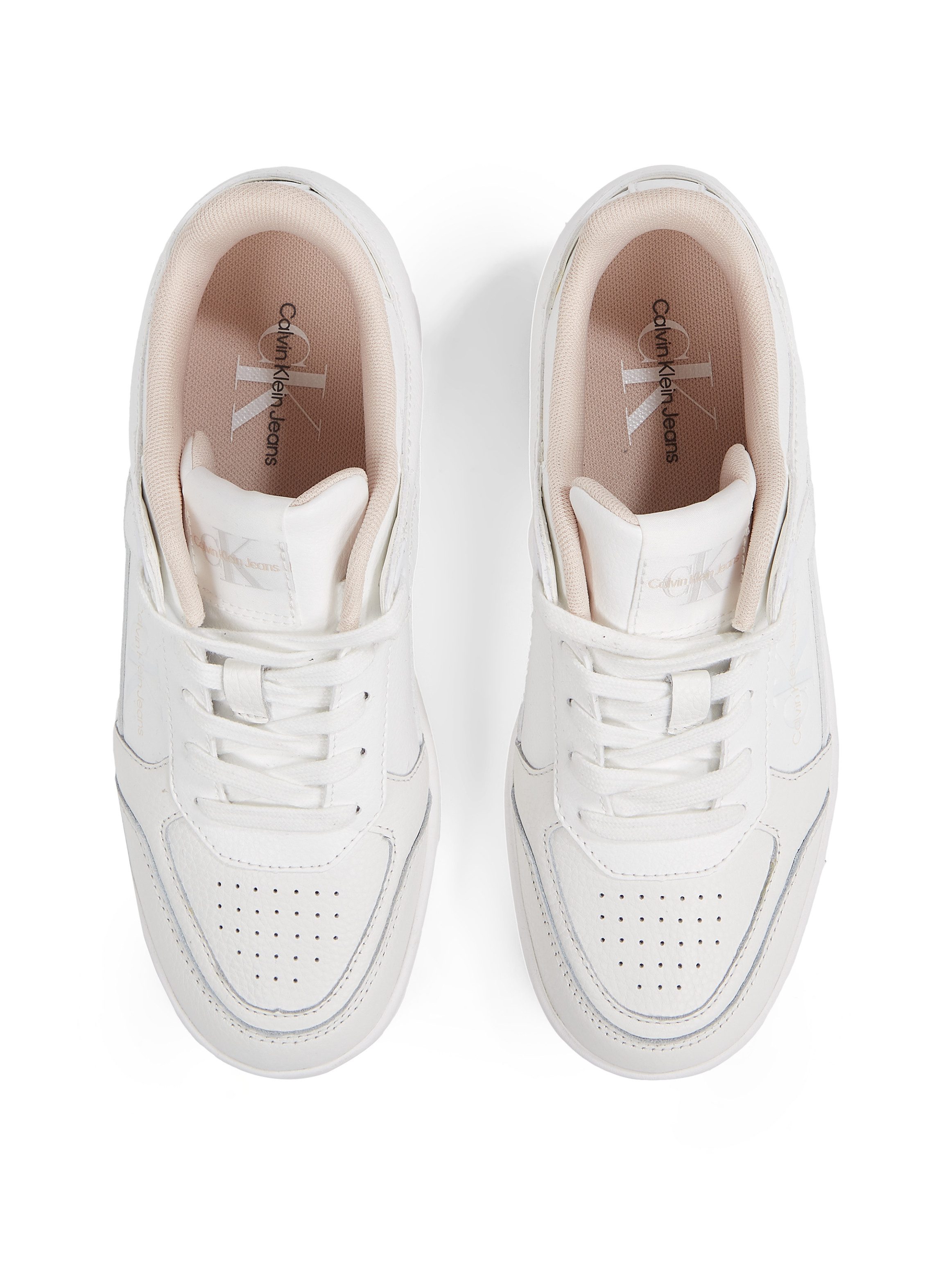Calvin Klein Sneakers BASKET CUPSOLE LOW MIX vrijetijdsschoen, lage schoen, veterschoen in sportieve uitstraling