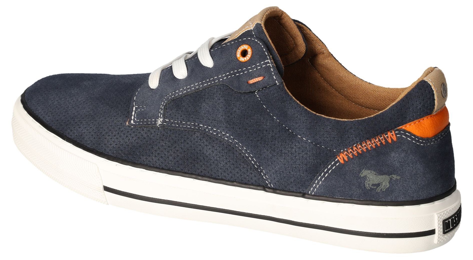 Mustang Shoes Sneakers , vrijetijdsschoen, lage schoen, veterschoen met siernaad