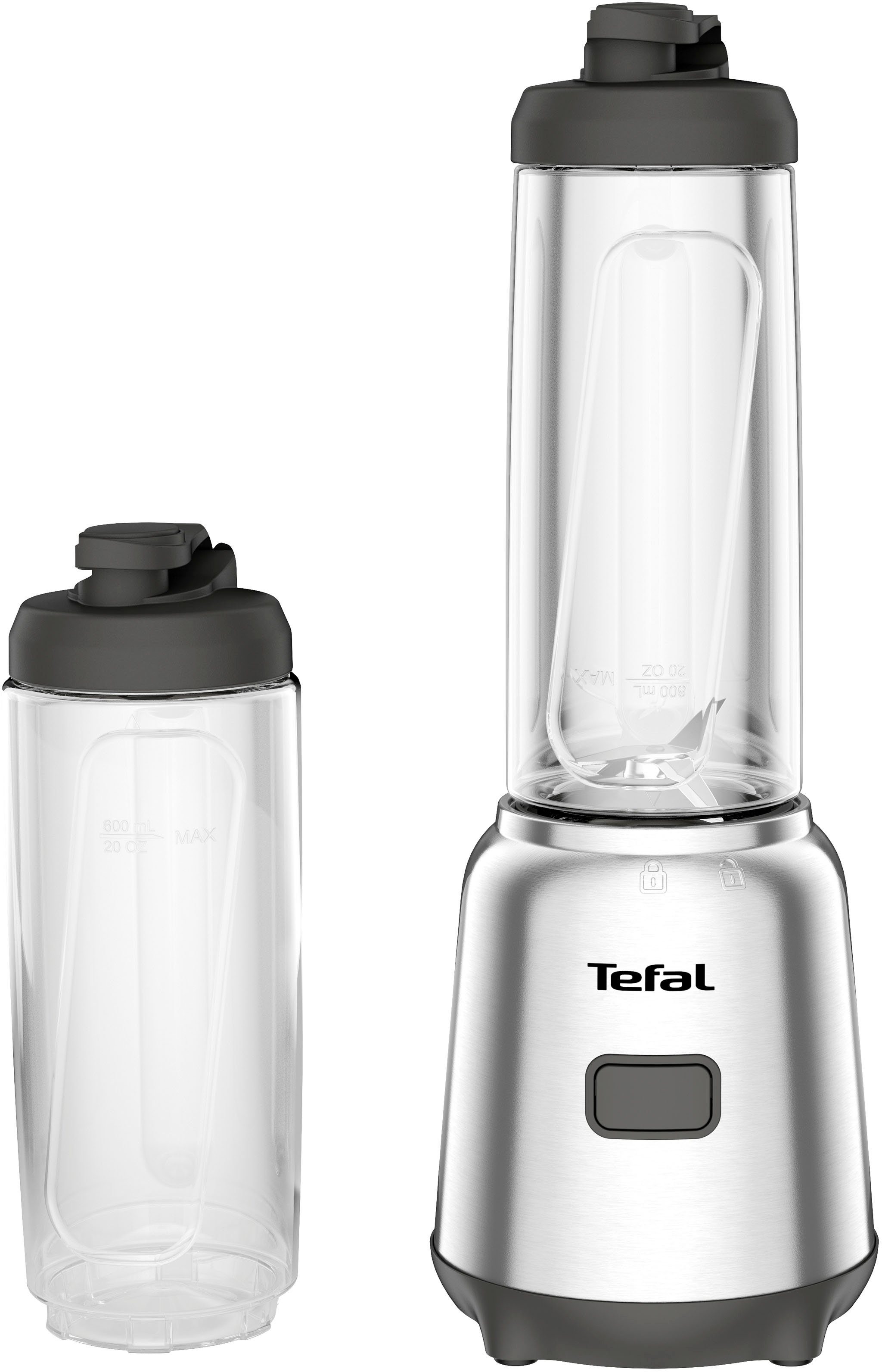 Tefal Blender BL15FD Mix & Move Smoothie-Maker 2 flessen to-go in premium tritan, afneembare...