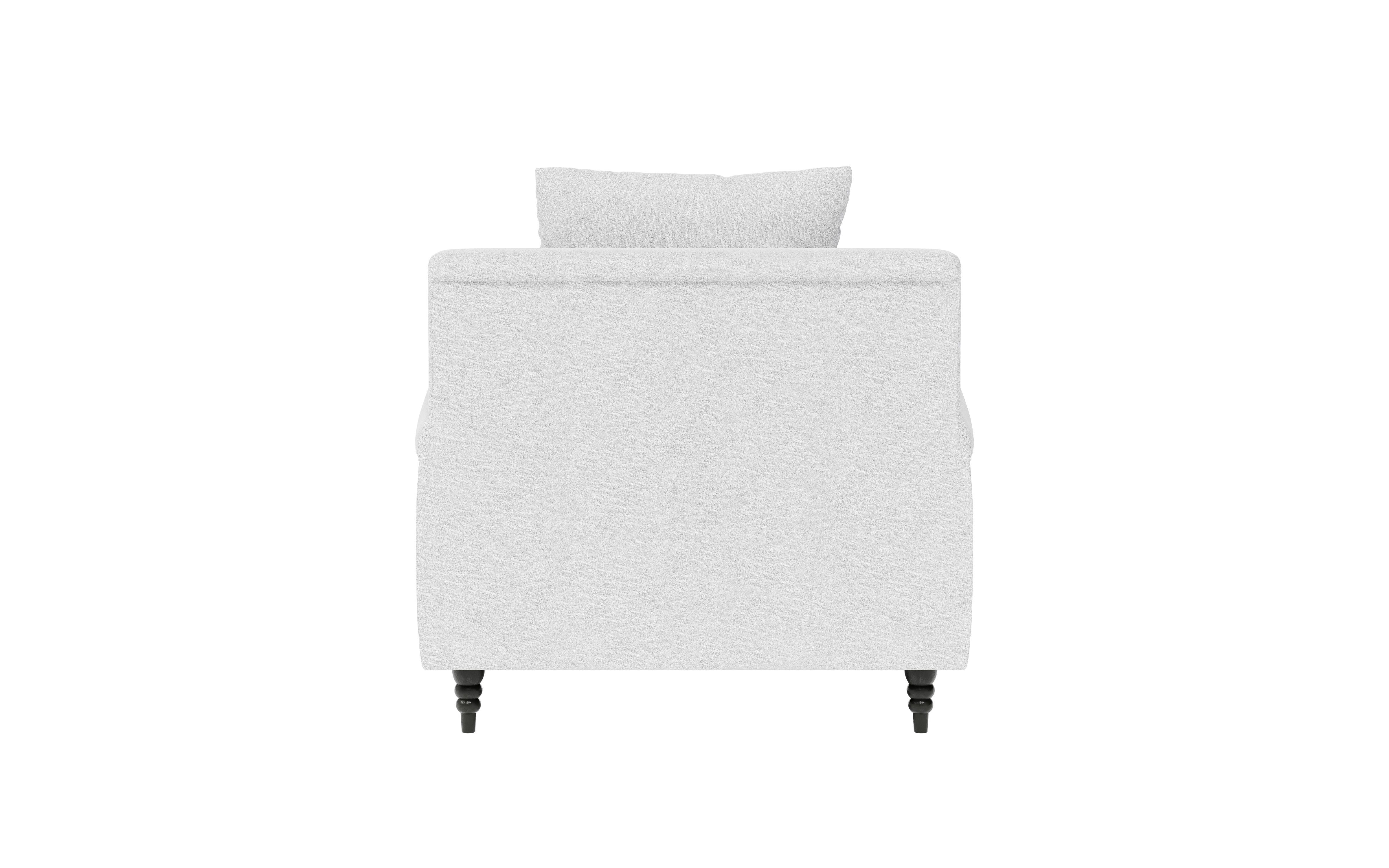 Guido Maria Kretschmer Home&Living Fauteuil NORIN twee soorten poten: voor - wieltjes, aan de achterkant - houten poten