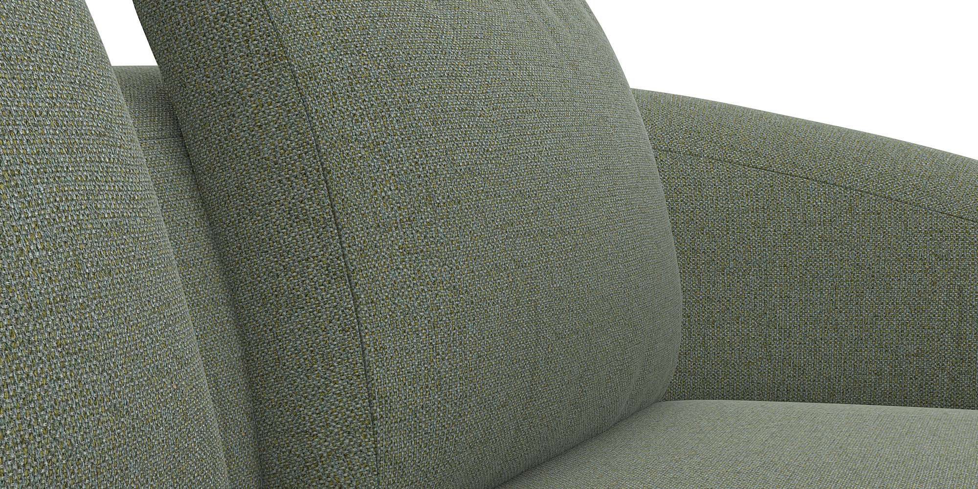 FLEXLUX Hoekbank Torino, rond, L-vorm, bankhoek met ottomane Modern, organisch bankontwerp, koudschuim, golfvering