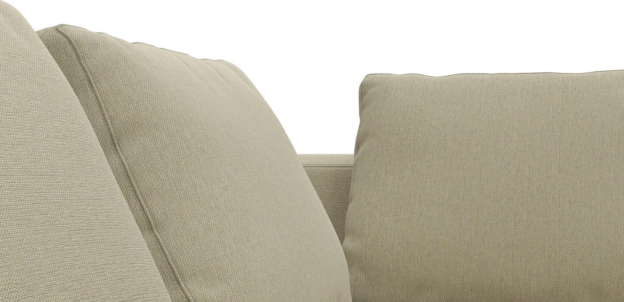 FLEXLUX Hoekbank Loano, supercomfortabel zitcomfort door koudschuim in de zitting moderne bank, vrij in de ruimte te plaatsen, losse kussens, l-vorm