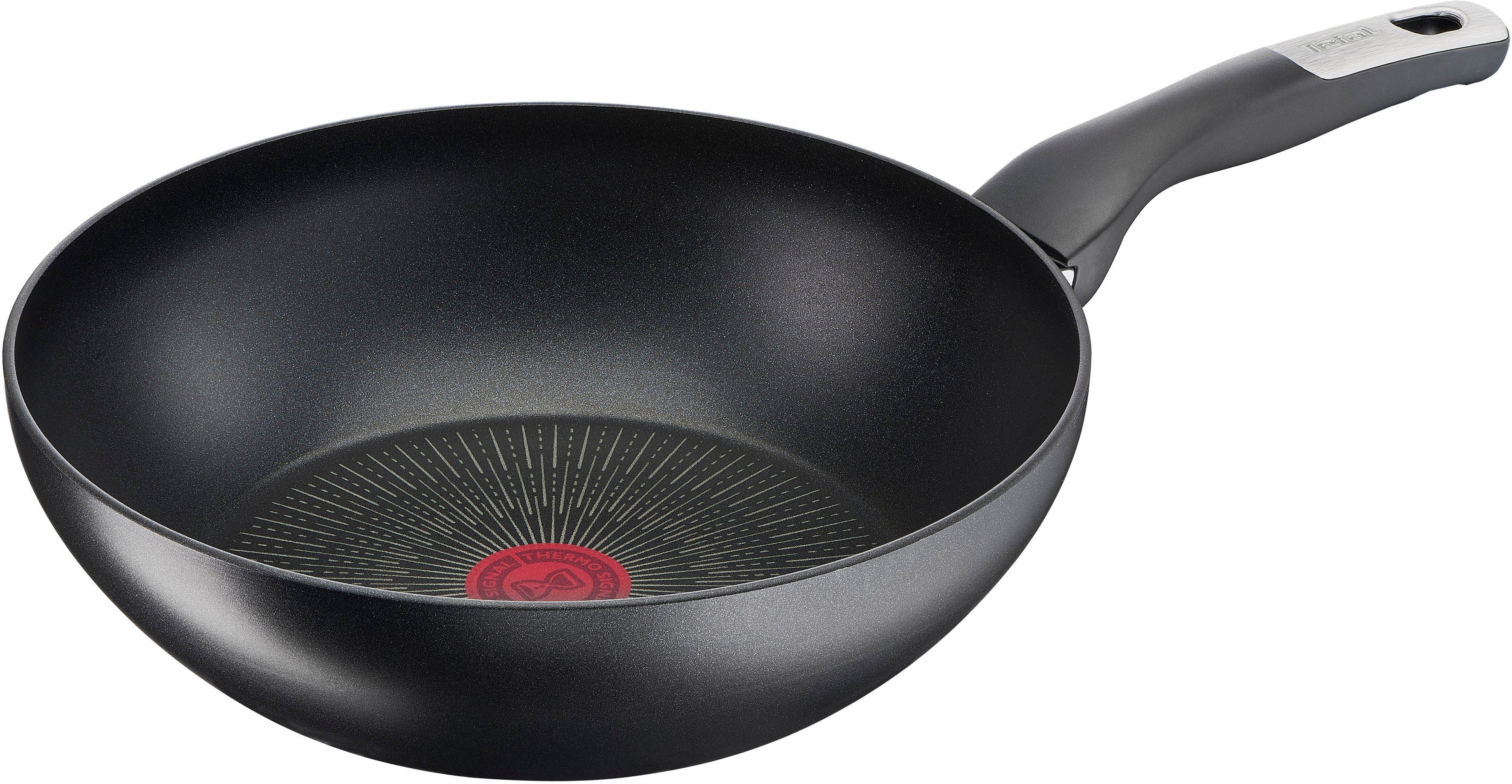 Tefal Pannenset Unlimited Ice Force kratzbestendige anti-aanbakverzegeling, thermo-signaal, inclusief accessoires (set, 5-delig)