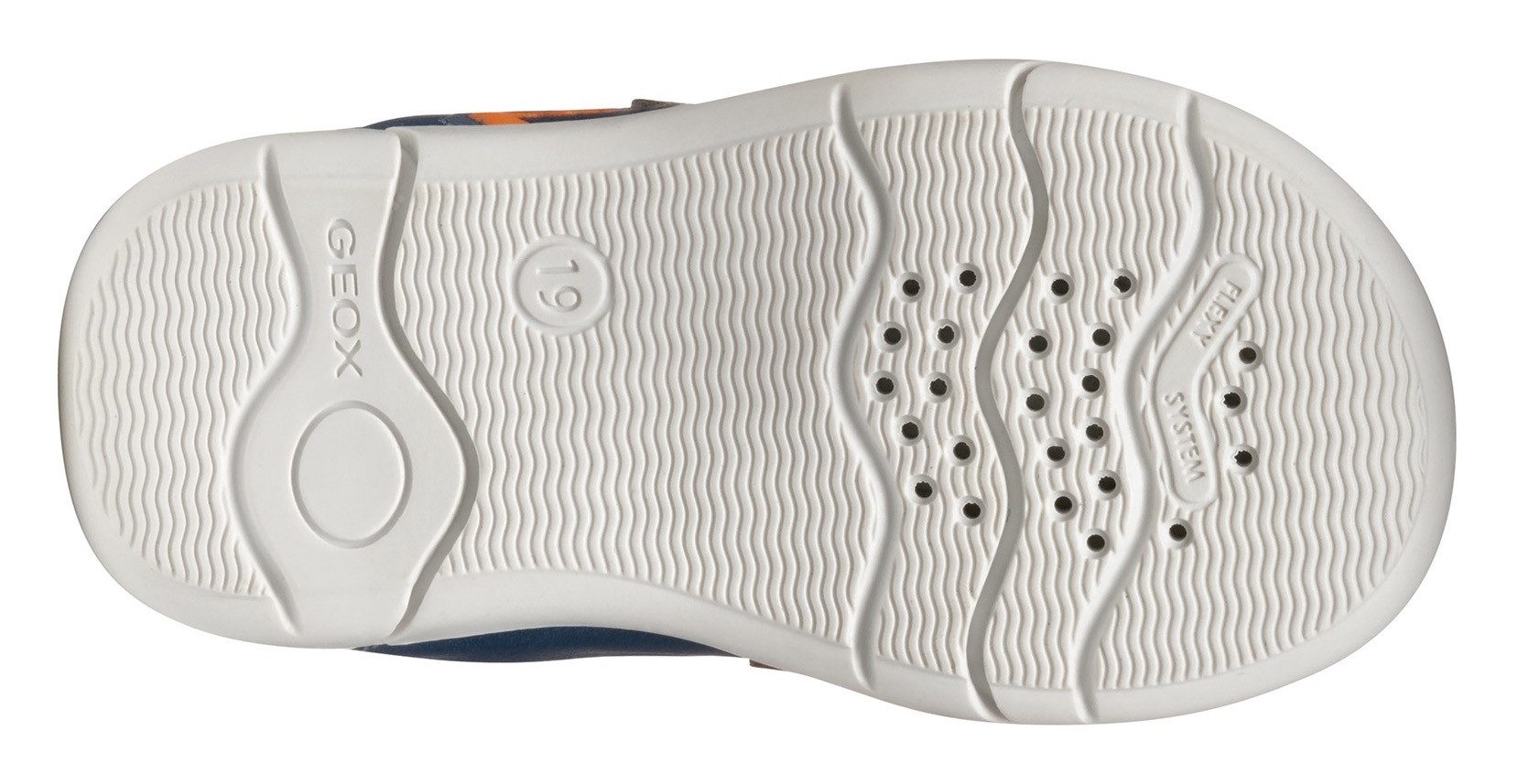 Geox Babyschoentjes B ZAPITO BOY , vrijetijdsschoen, babyschoen, klittenbandschoen met modieuze kleuraccent