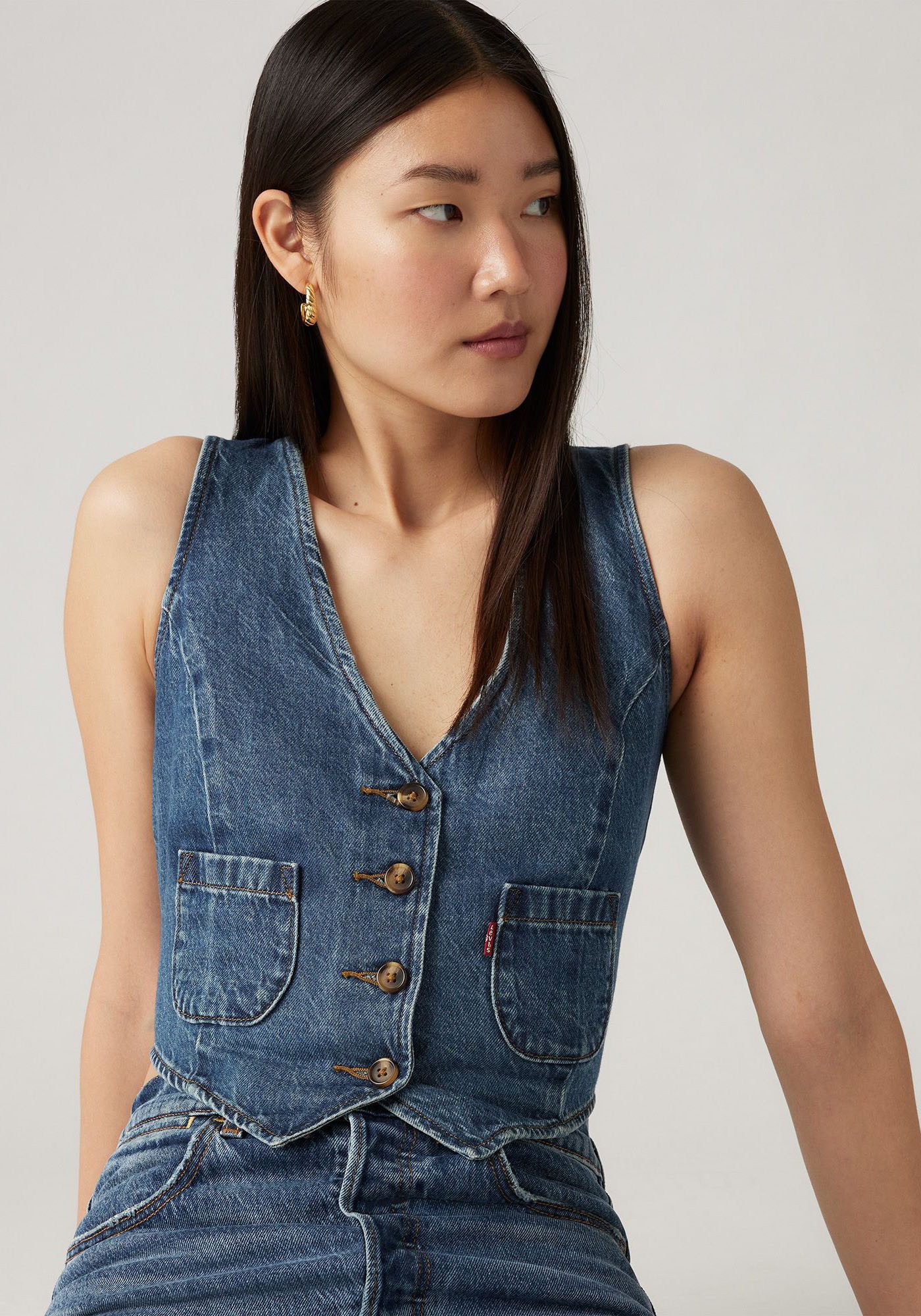 Levi's Jeansgilet TAILORED VEST DENIM