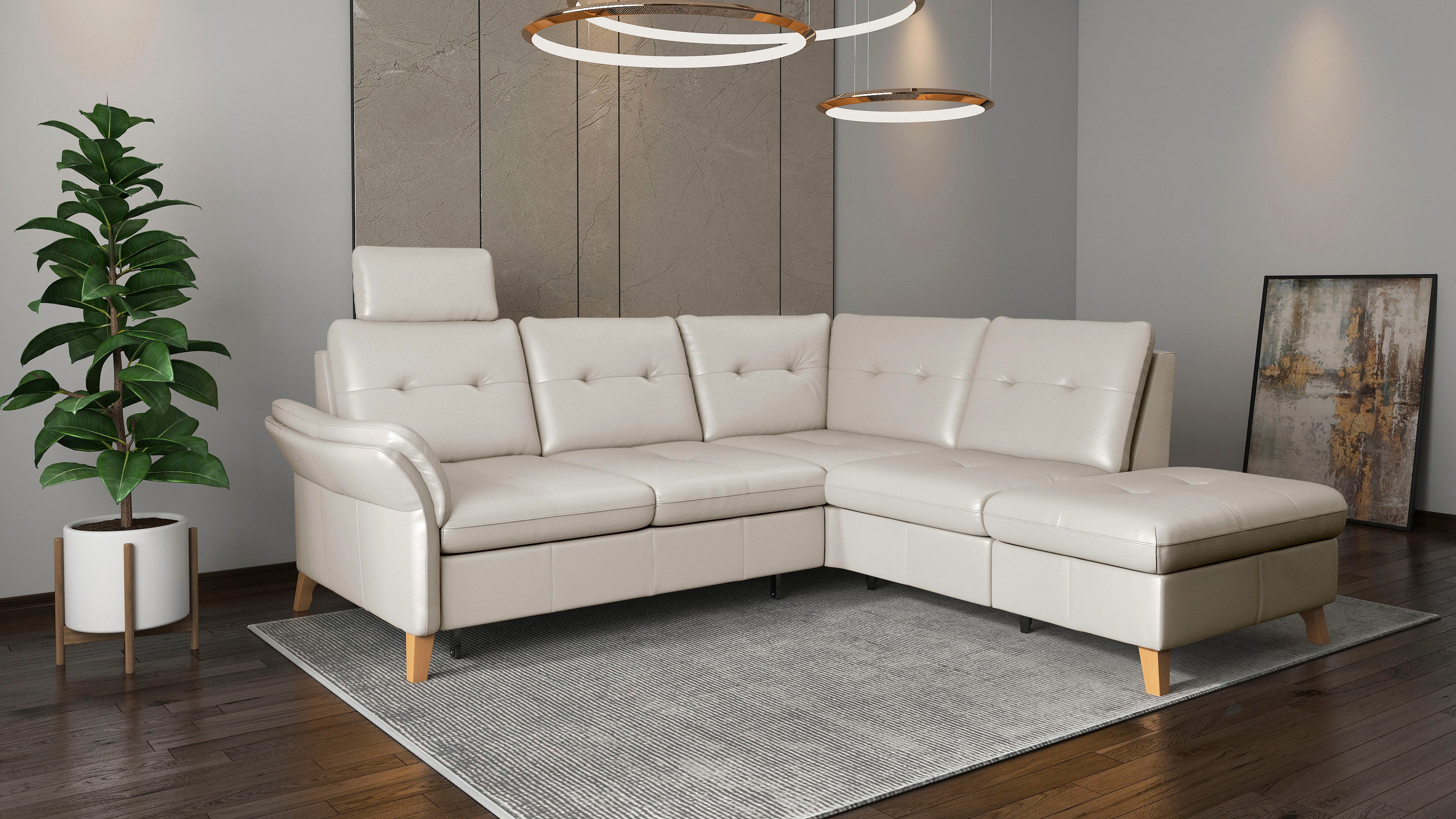 sit&more Hoekbank Göteborg inclusief zitdiepteverstelling, optioneel met bedfunctie & bedlade