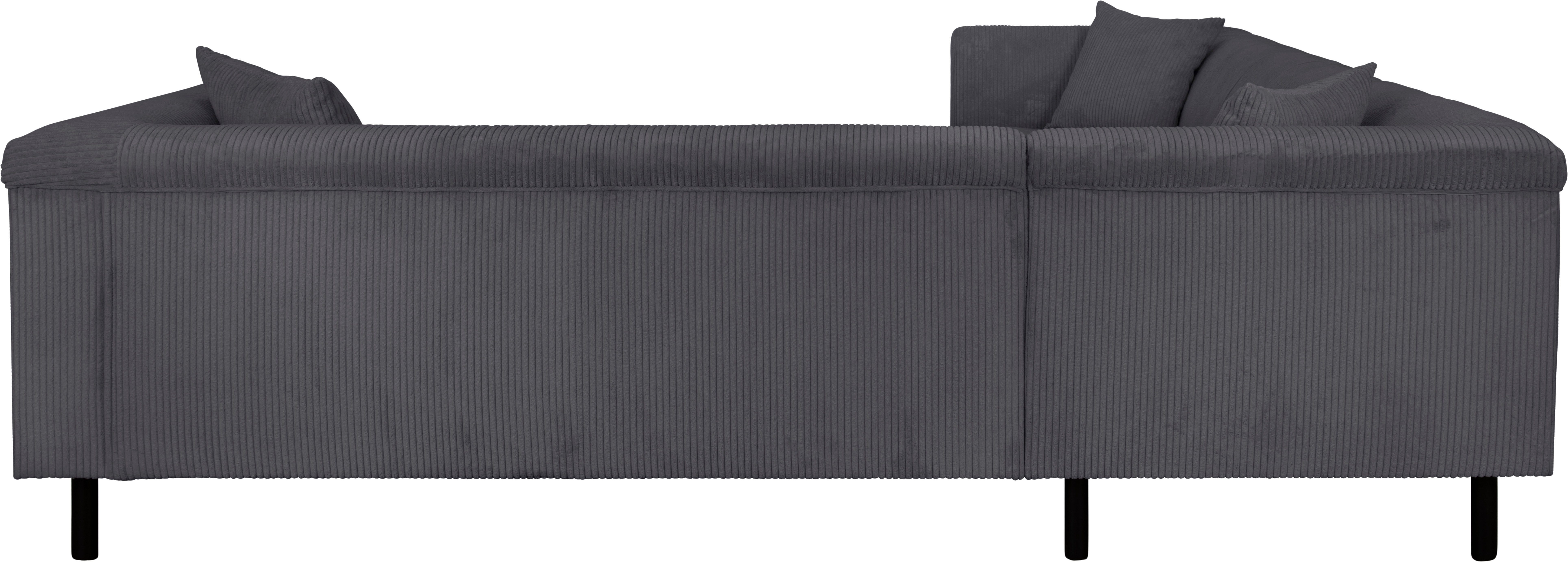 INOSIGN Hoekbank AGNIA L-vorm BxDxH: 244x244x71 cm incl. sierkussen, gelijkbenig, ook in cord